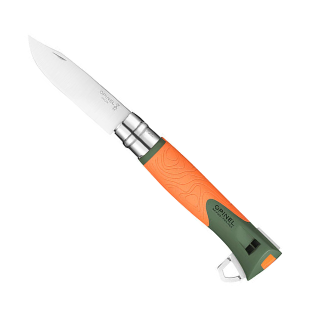 No. 12 Outdoor Explore Folding Knife With Tick Remover - Orange