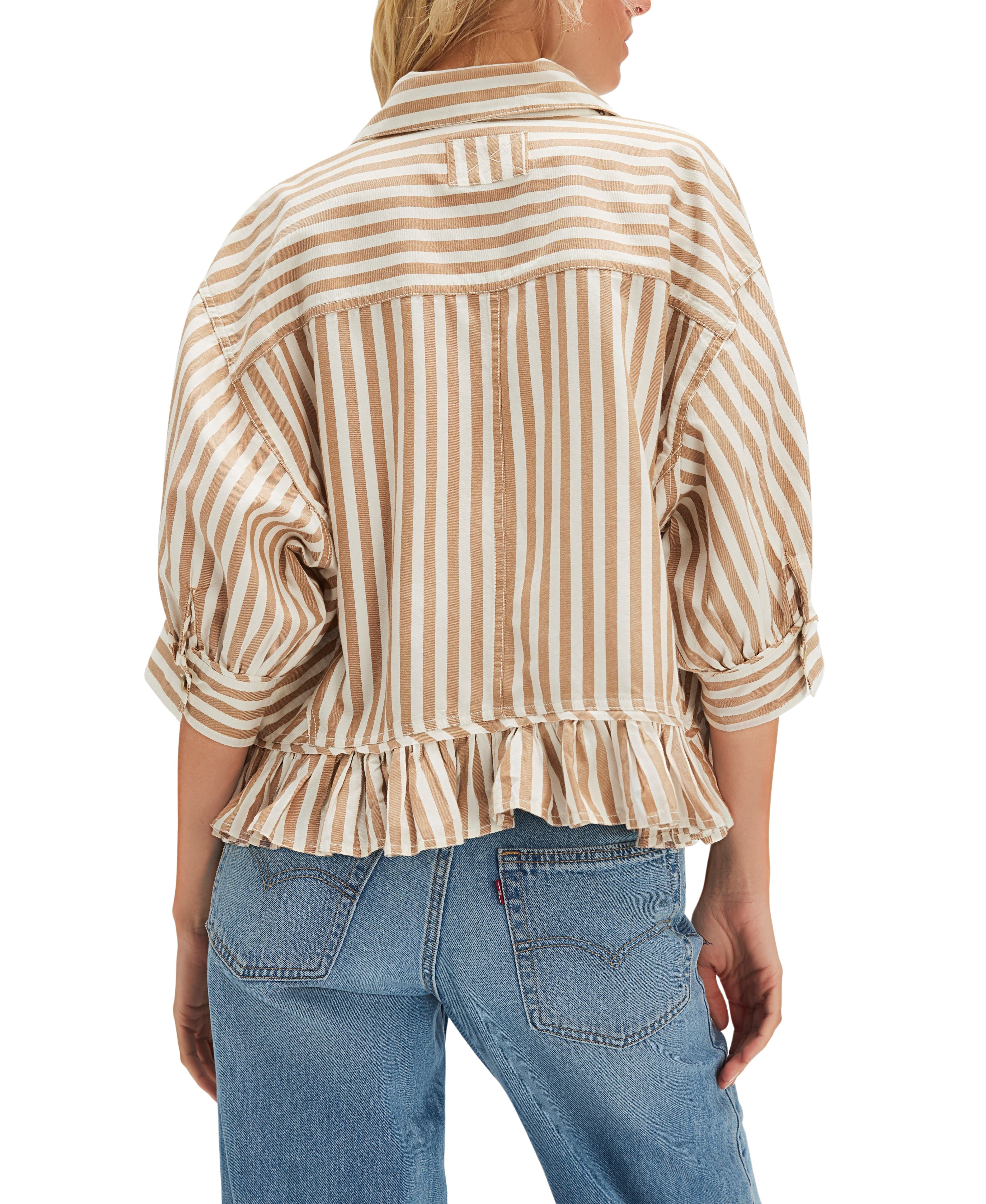Bailey Stripe Shirt - Neutral Combo