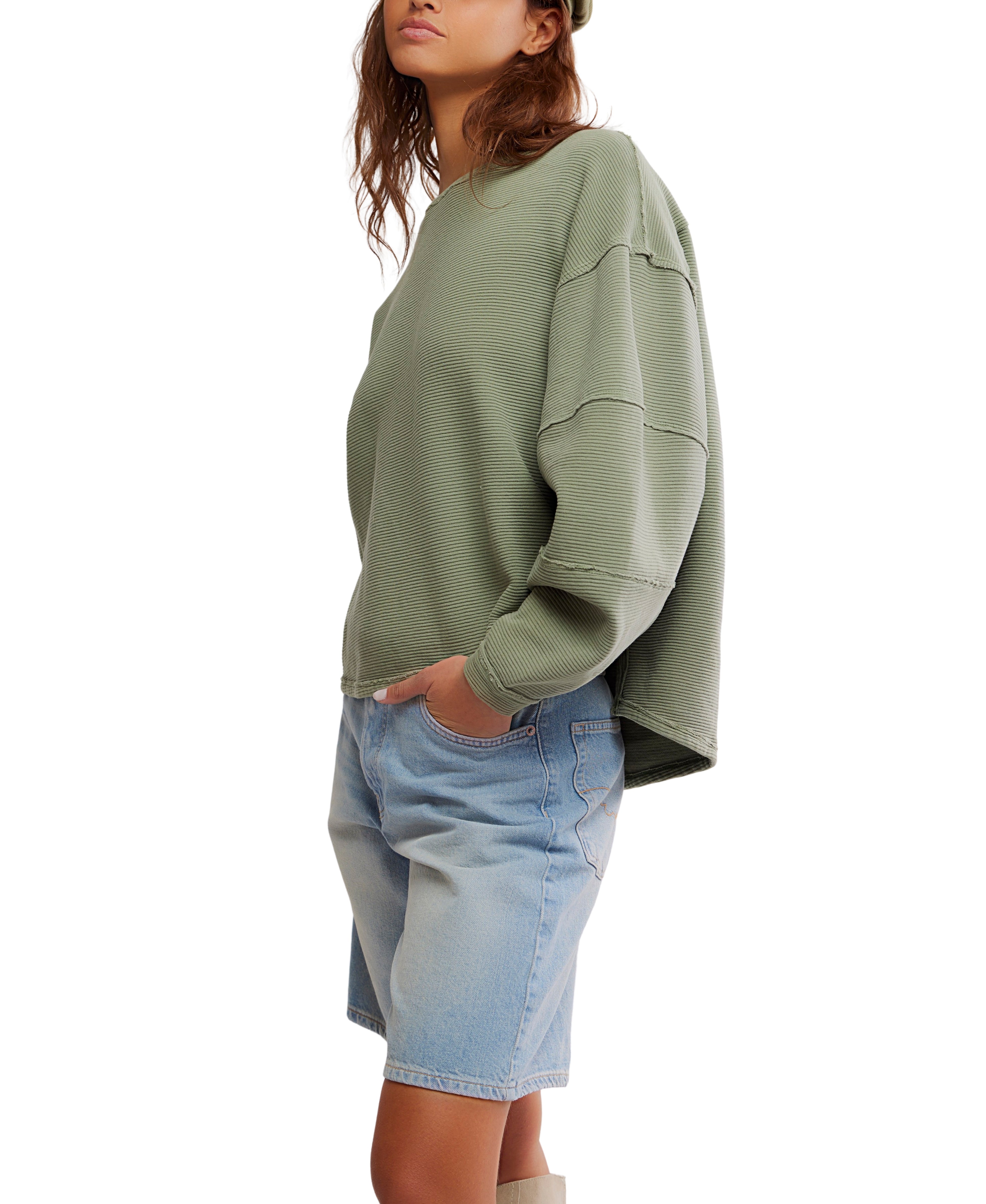 Total Eclipse Tee in Oil Green