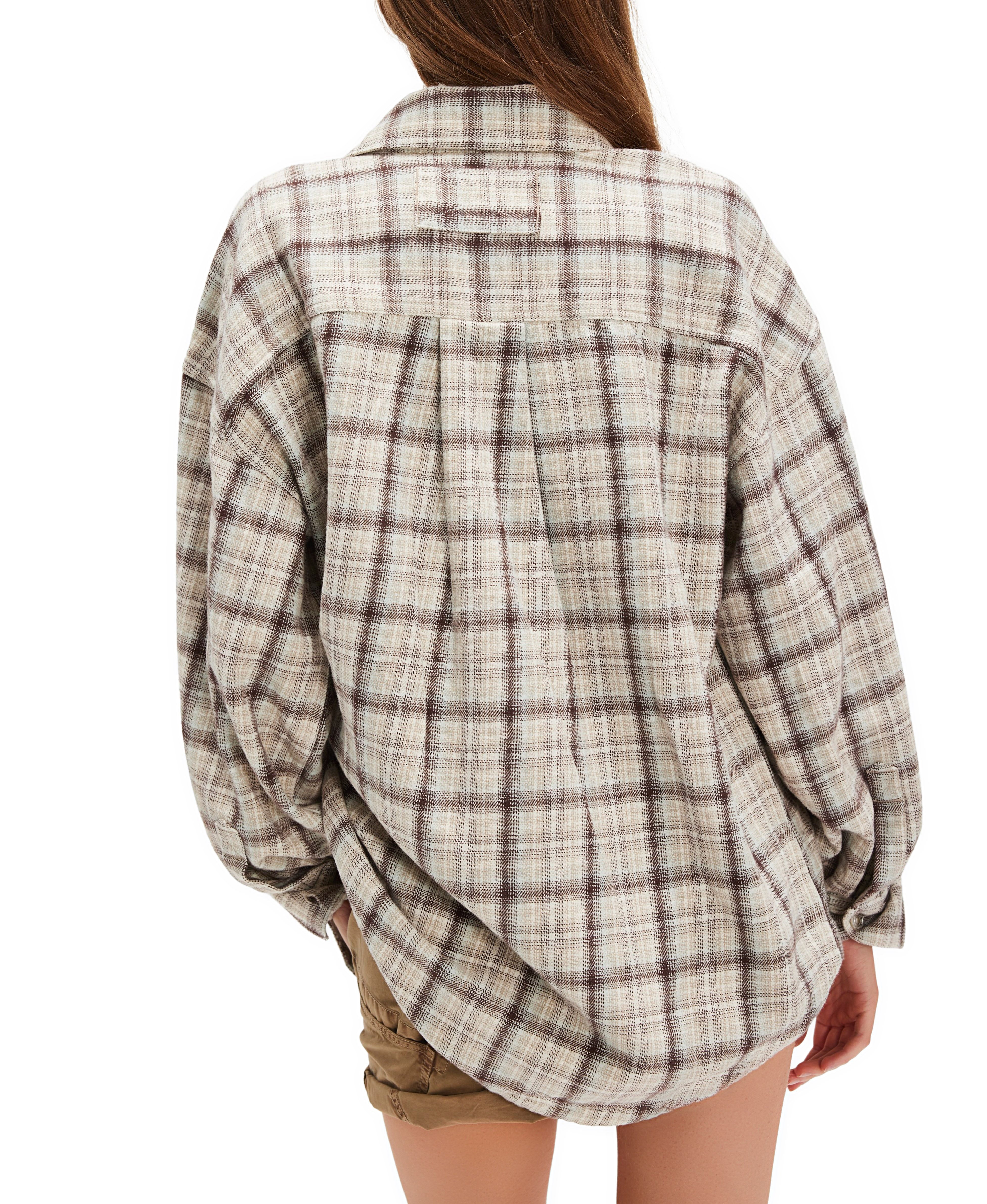 Ashley Plaid Shirt - Ivory Combo / Krista