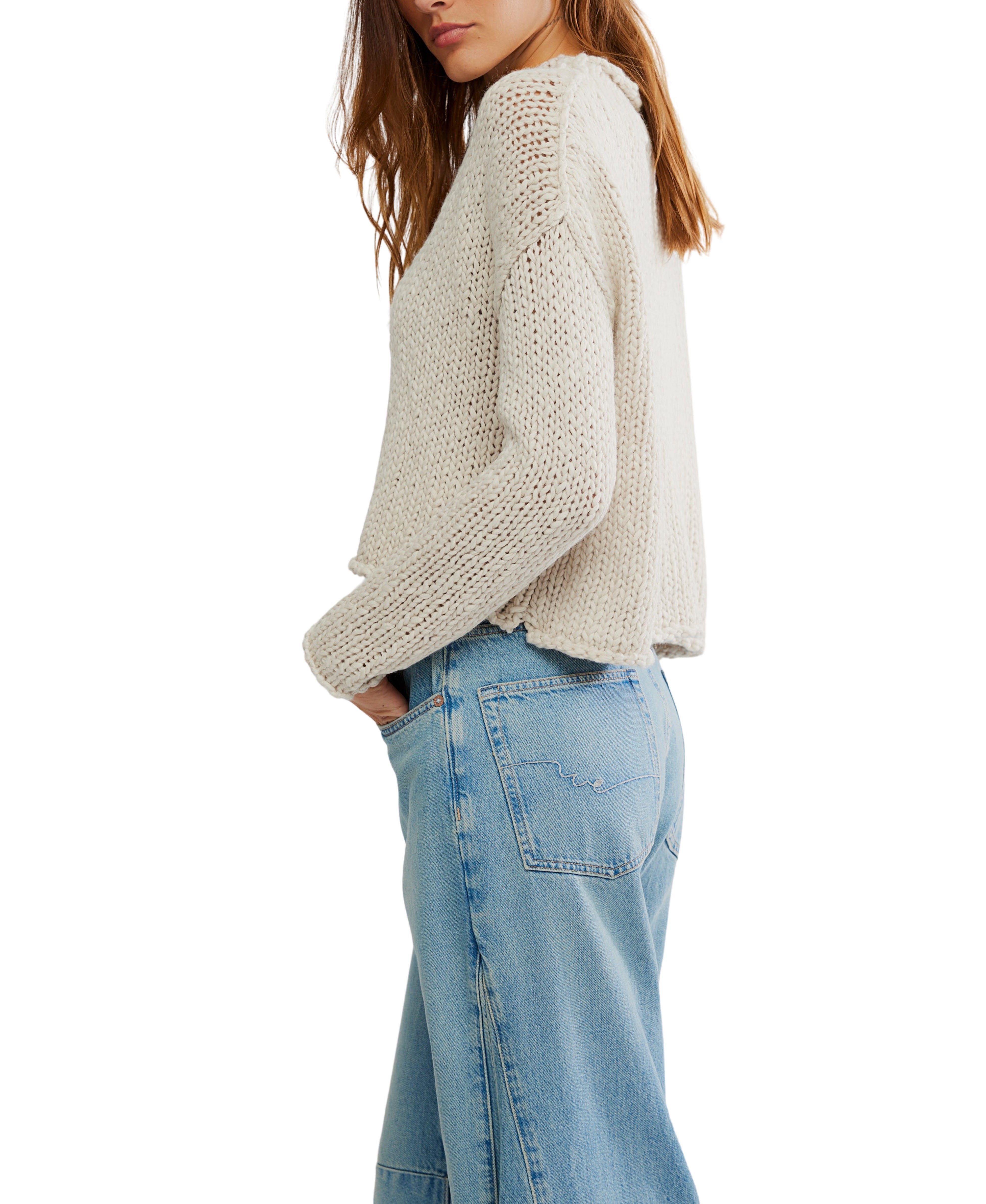 Opal Roll Neck Sweater in Tea