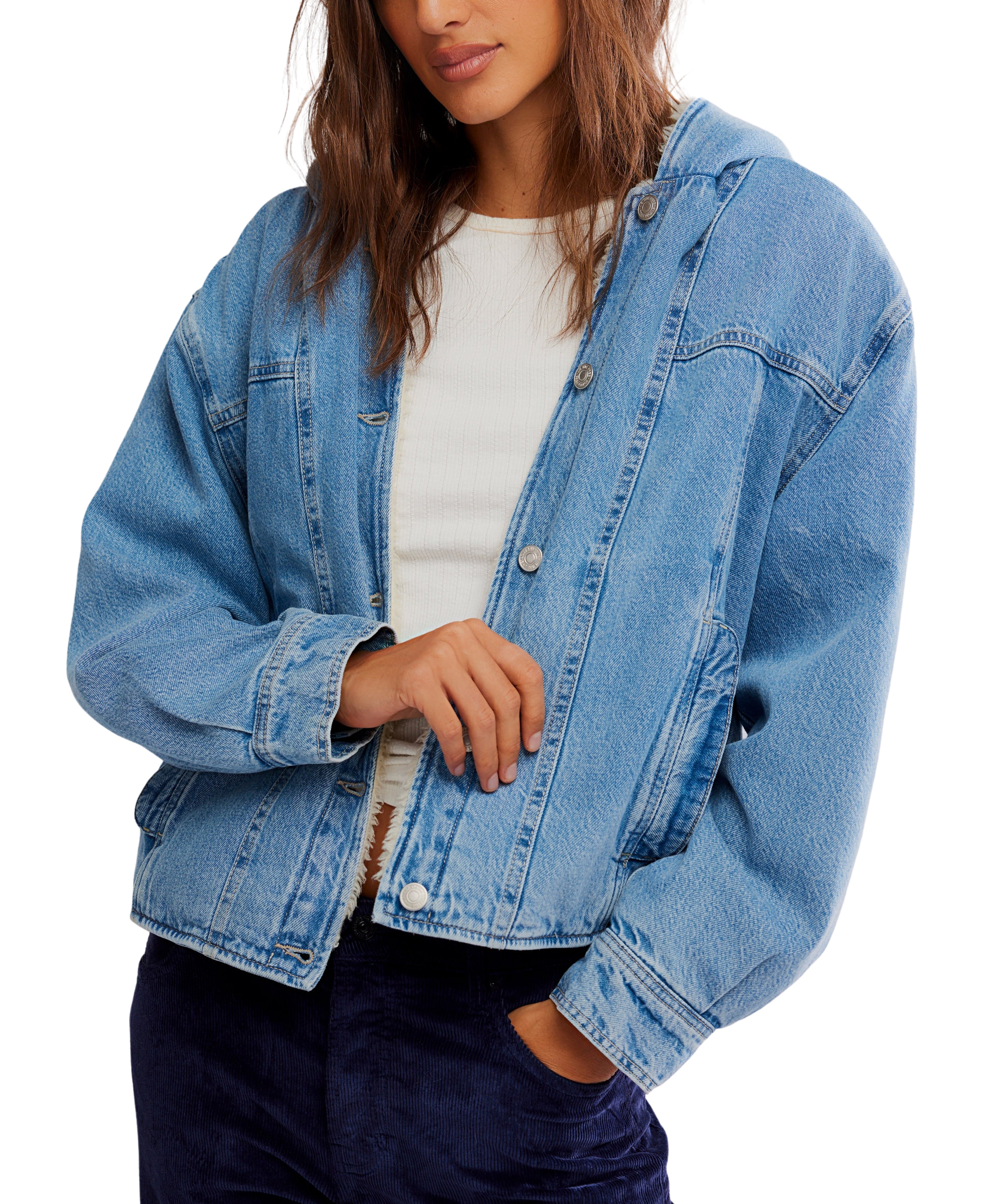 Asher Cozy Denim in Snowdrift Wash