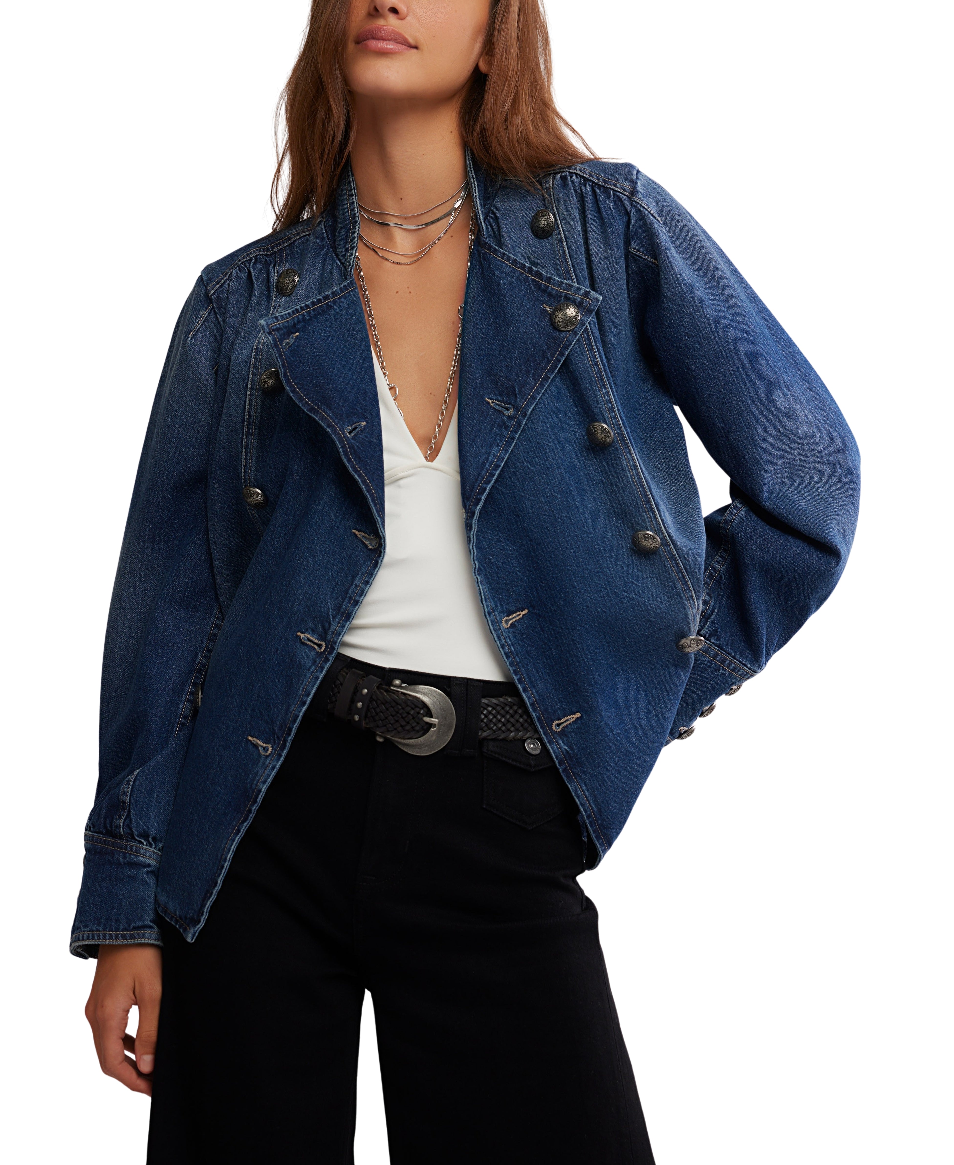 Imogene Denim Officer in Ensign Wash