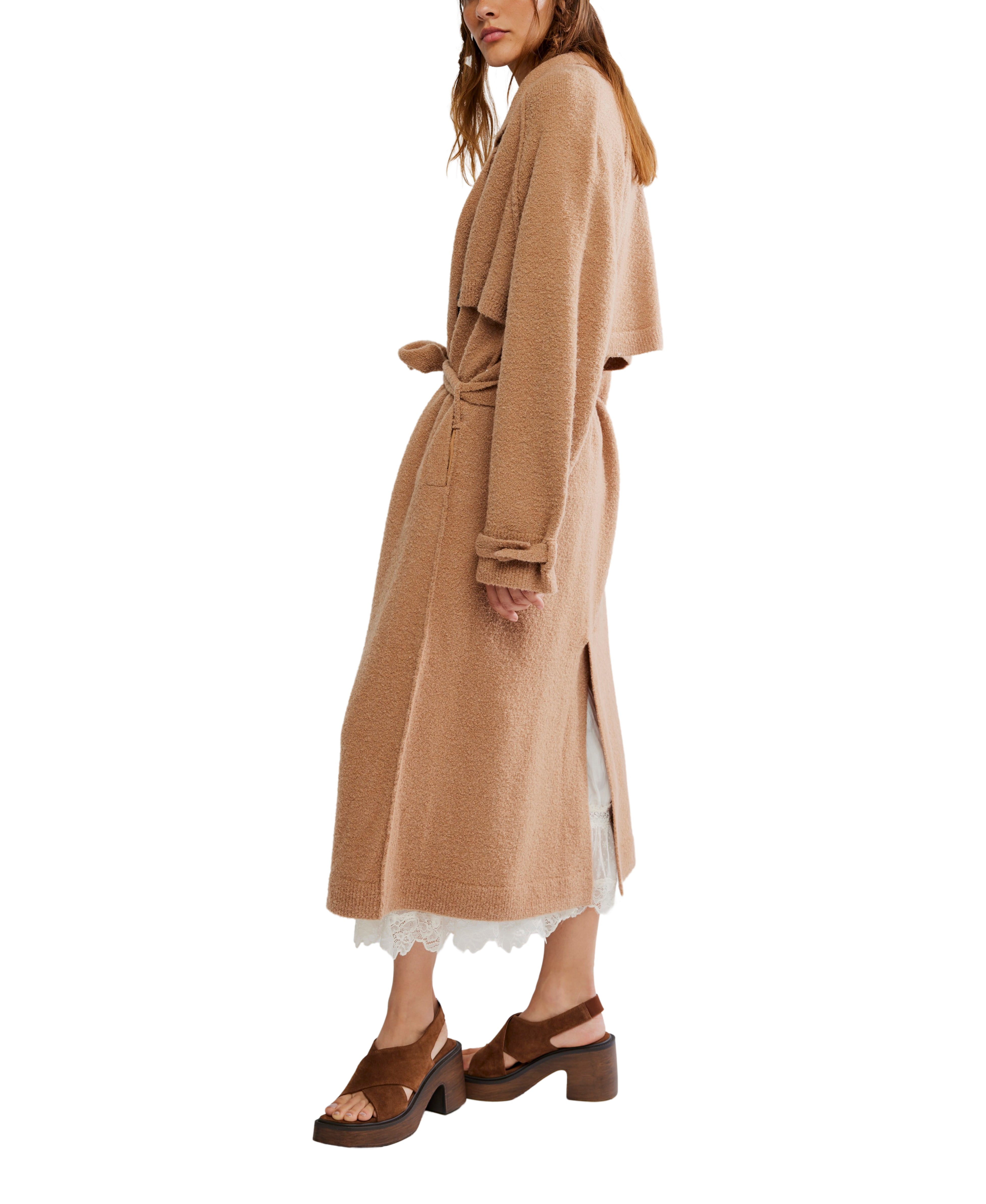 WTF Trespass Maxi Cardi in Morning Sand