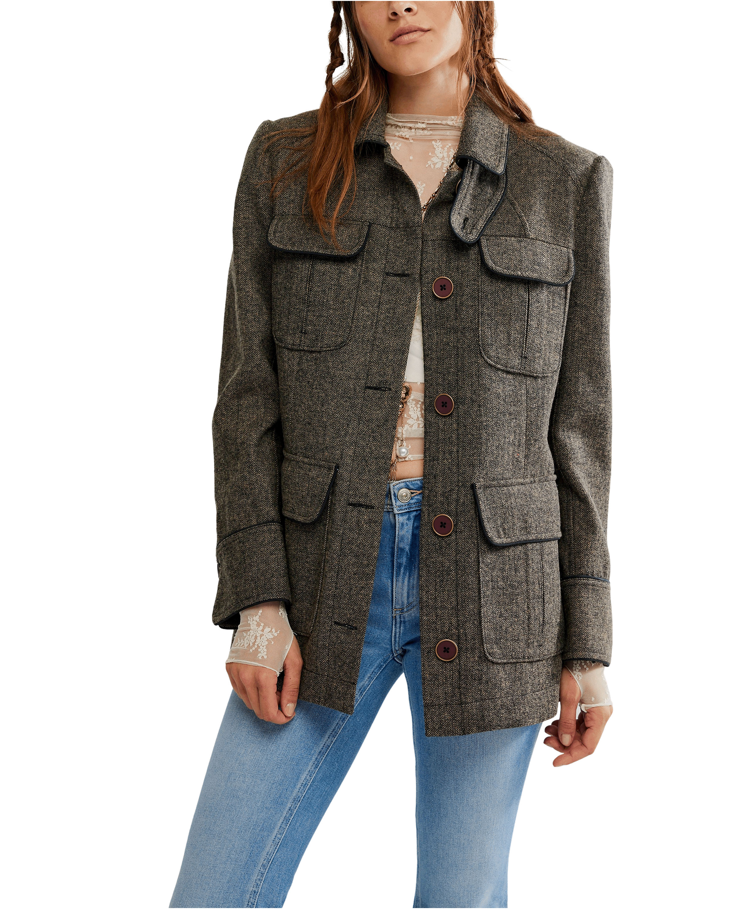 Renaux Officer Jacket in Espresso