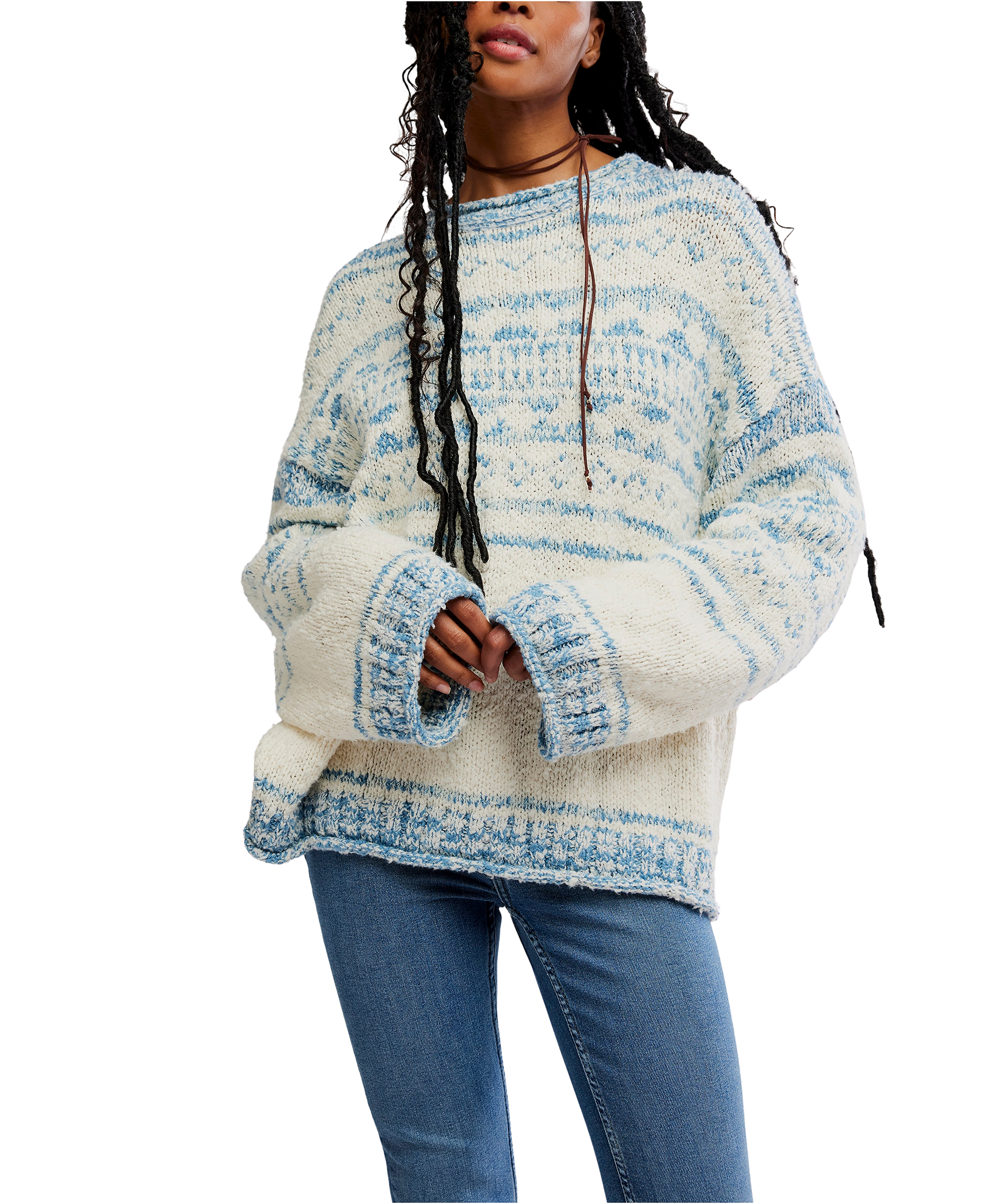 Dani Pattern Sweater in Cloud Combo