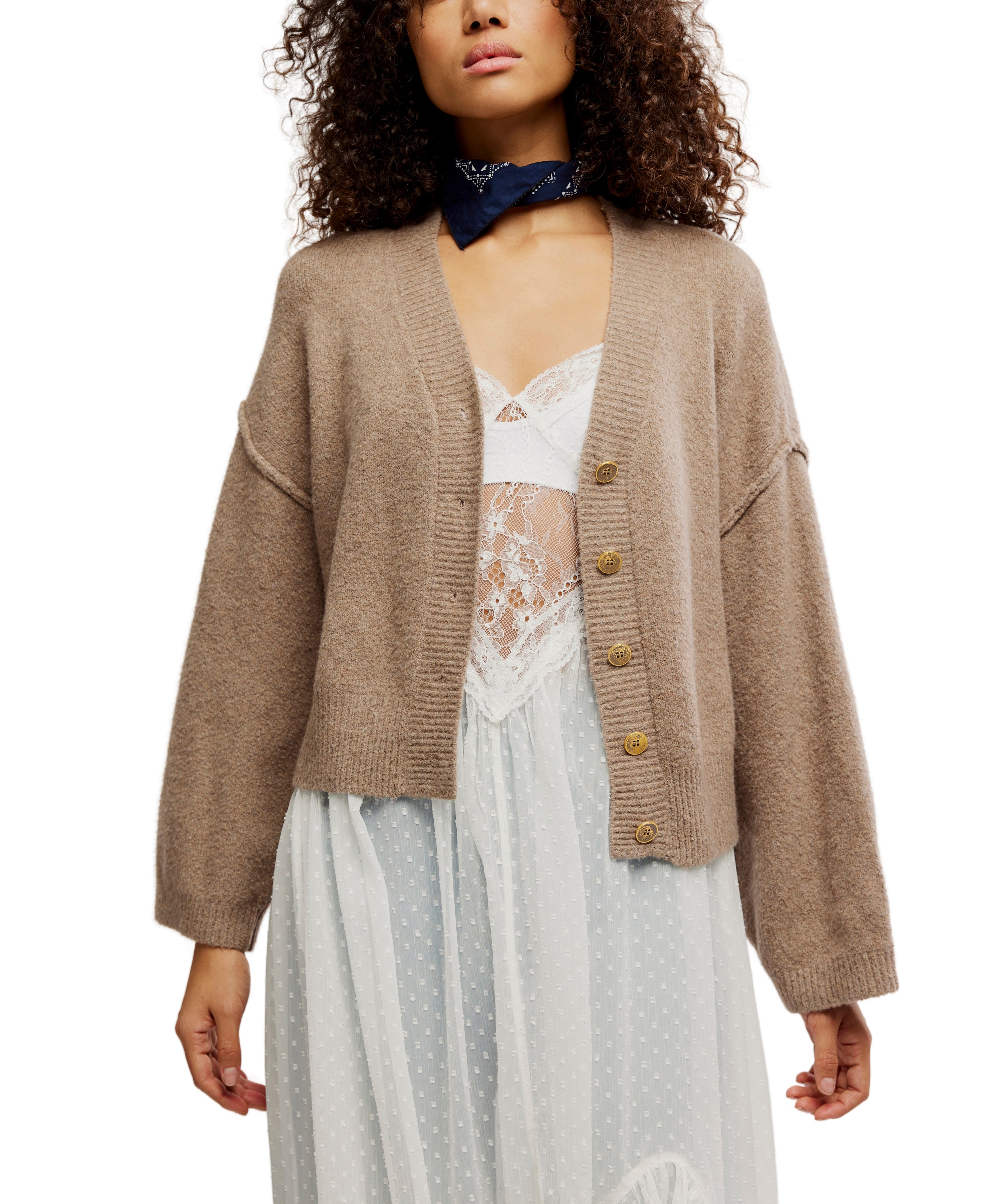 Cool of the Night Cardi - Mocha