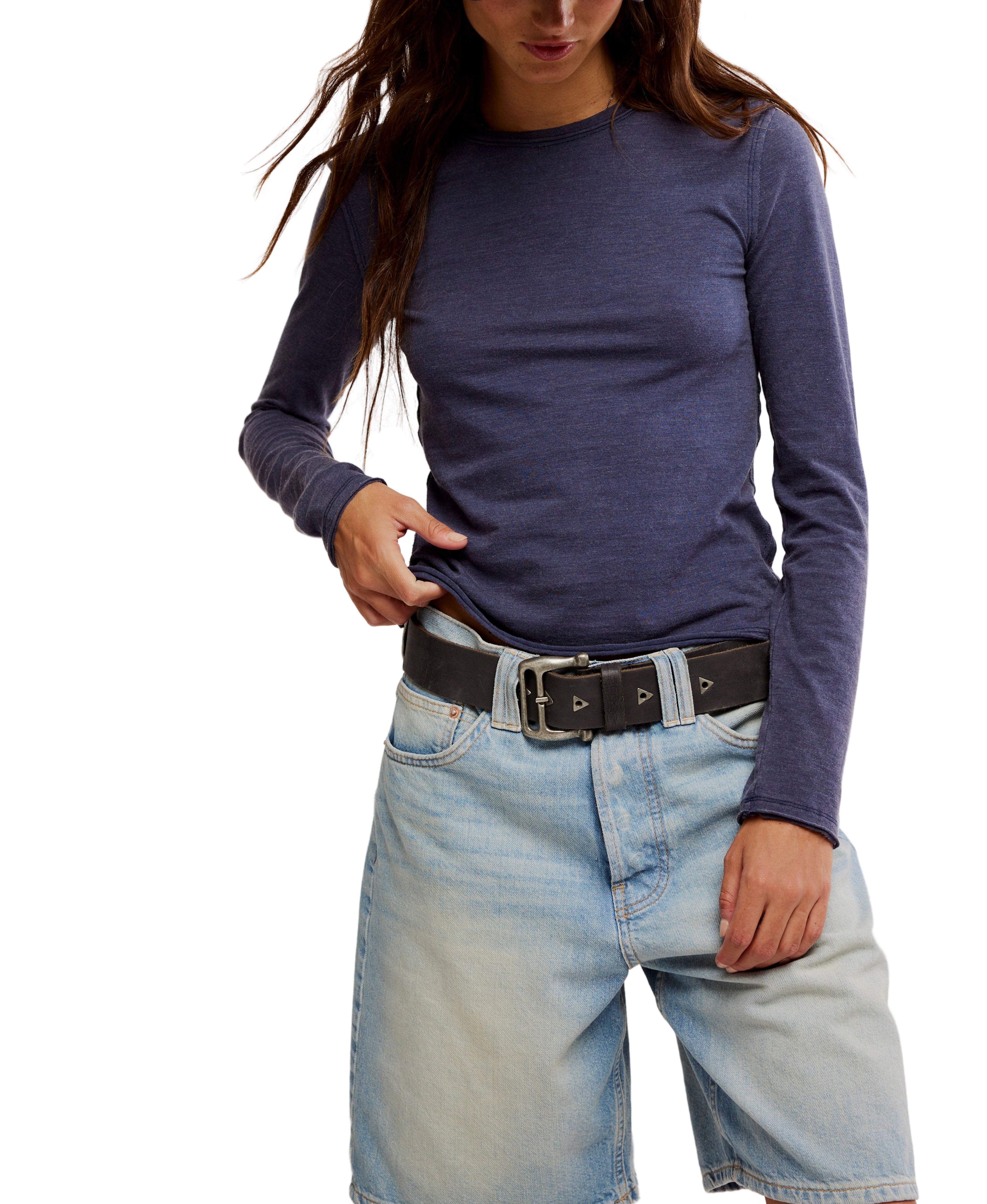 Nova Tee Long Sleeve - Peacoat