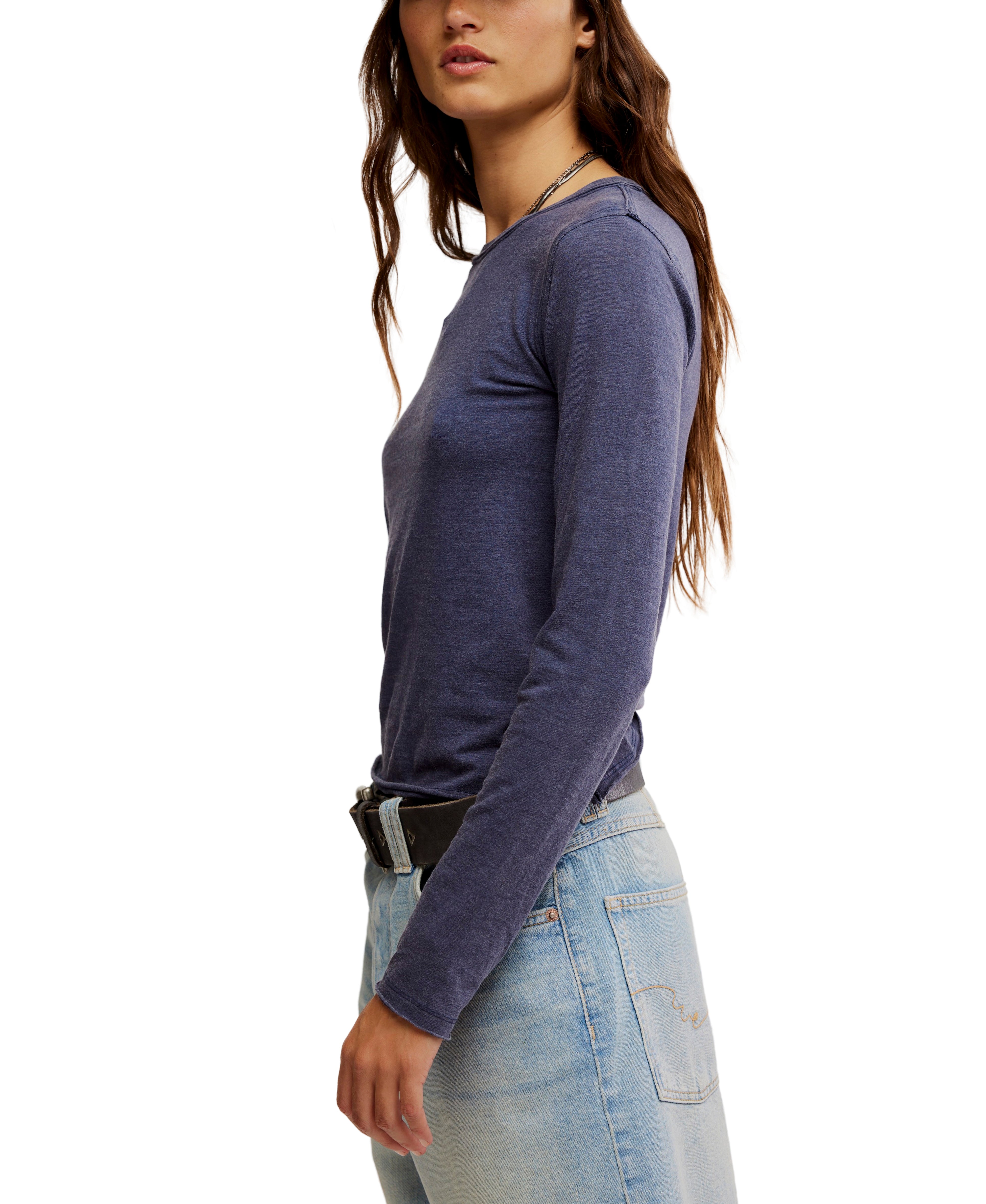 Nova Tee Long Sleeve - Peacoat