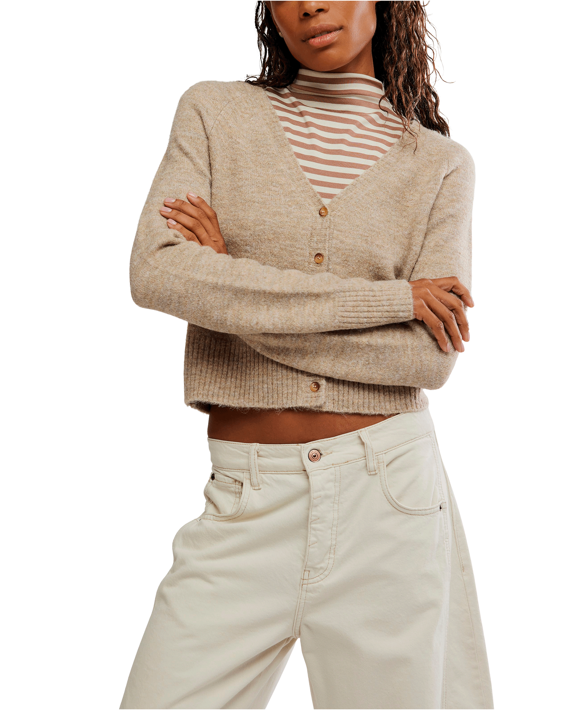 School Girl Cardi in Feather Grey Melange