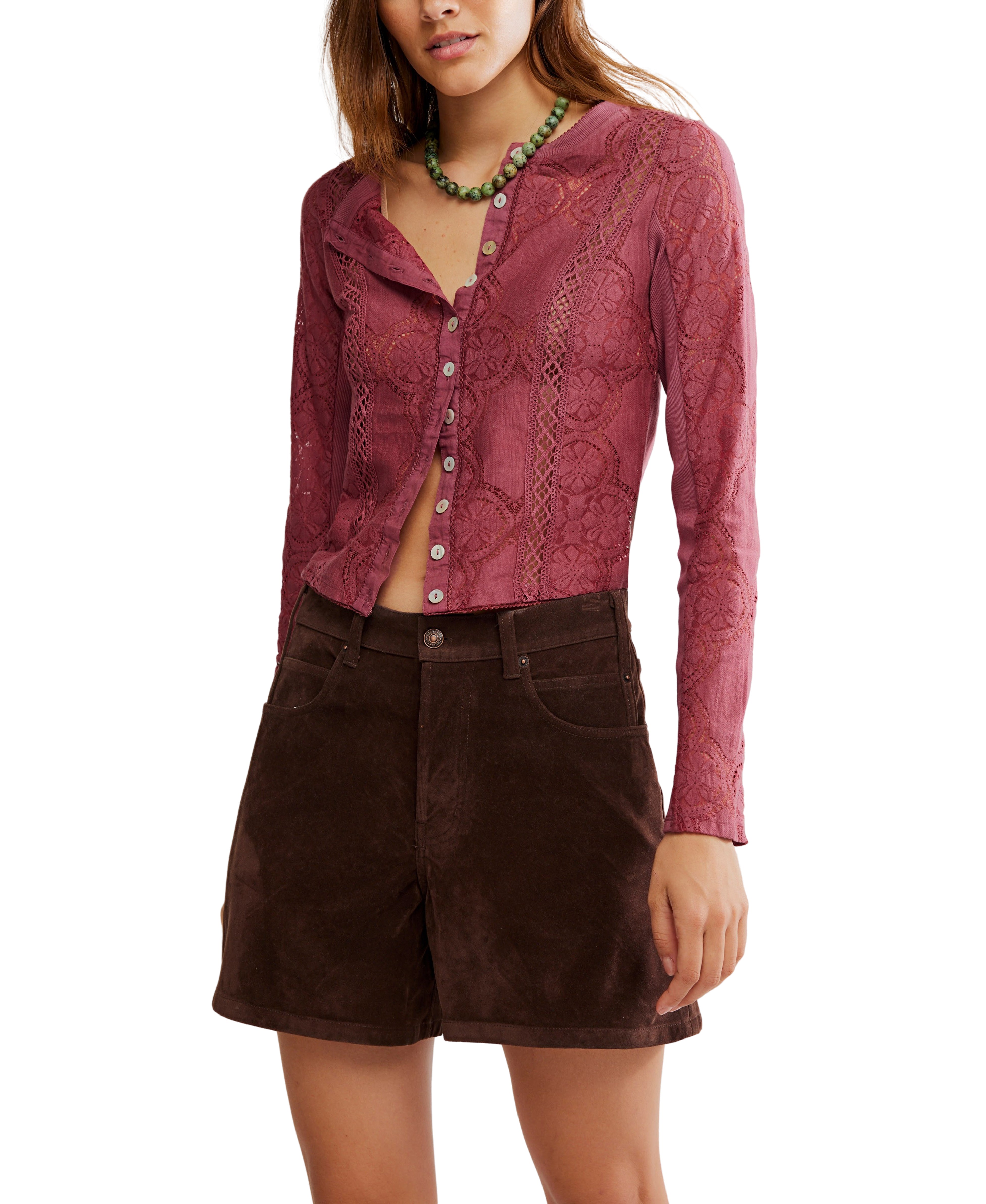 Jae Knit Long Sleeve in Crushed Berry