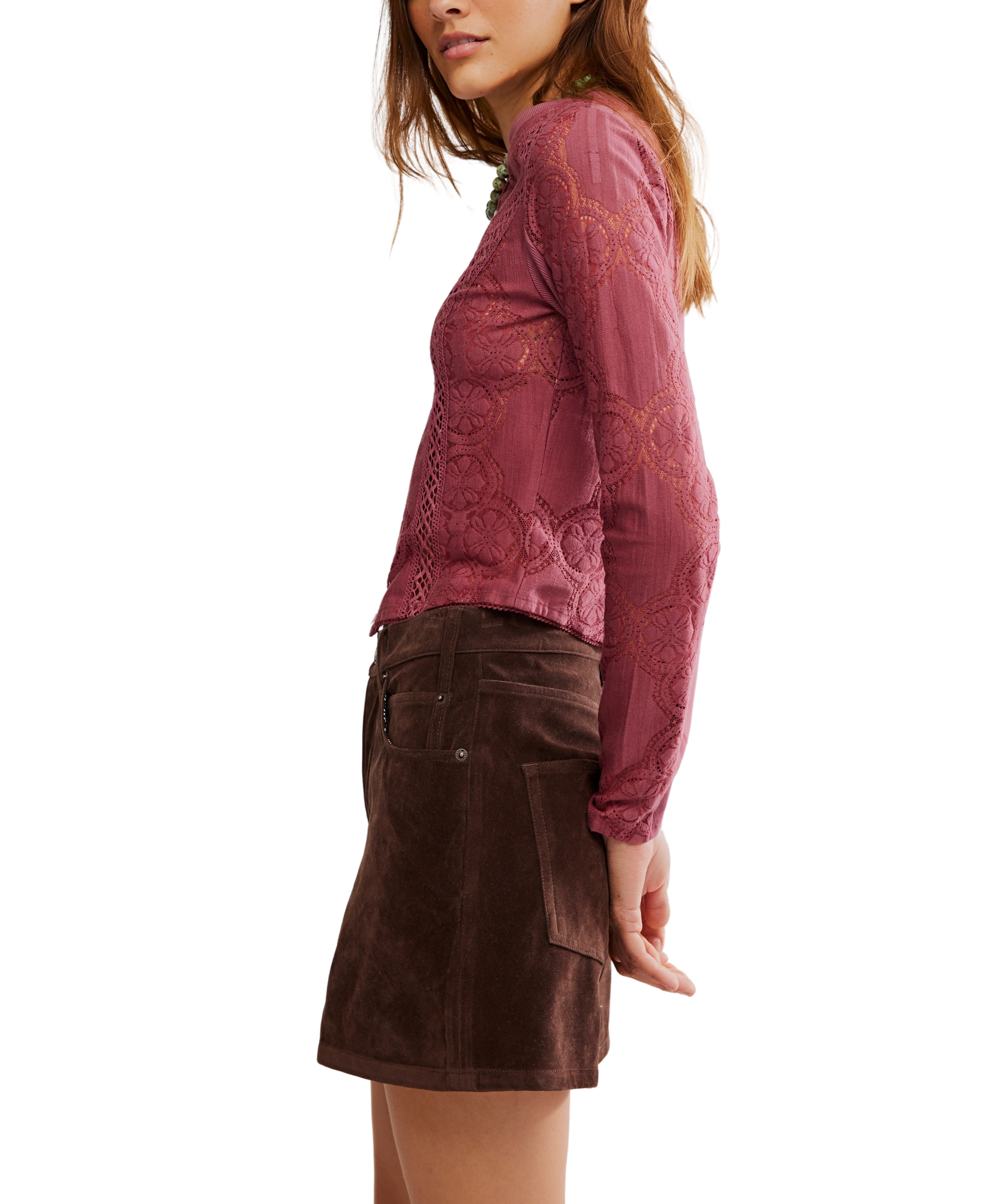 Jae Knit Long Sleeve in Crushed Berry