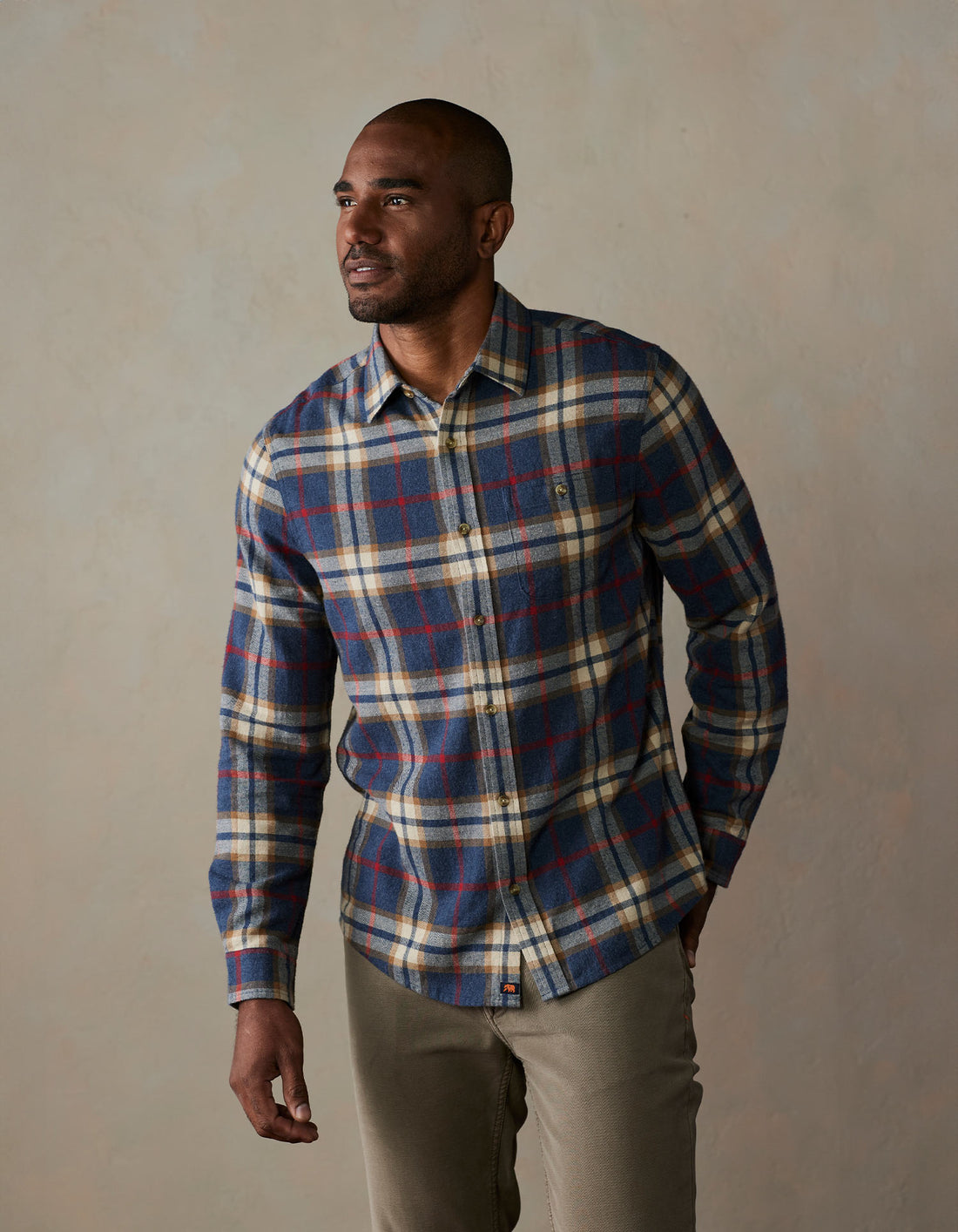 Hudson Double Brushed Flannel - Eventide Plaid