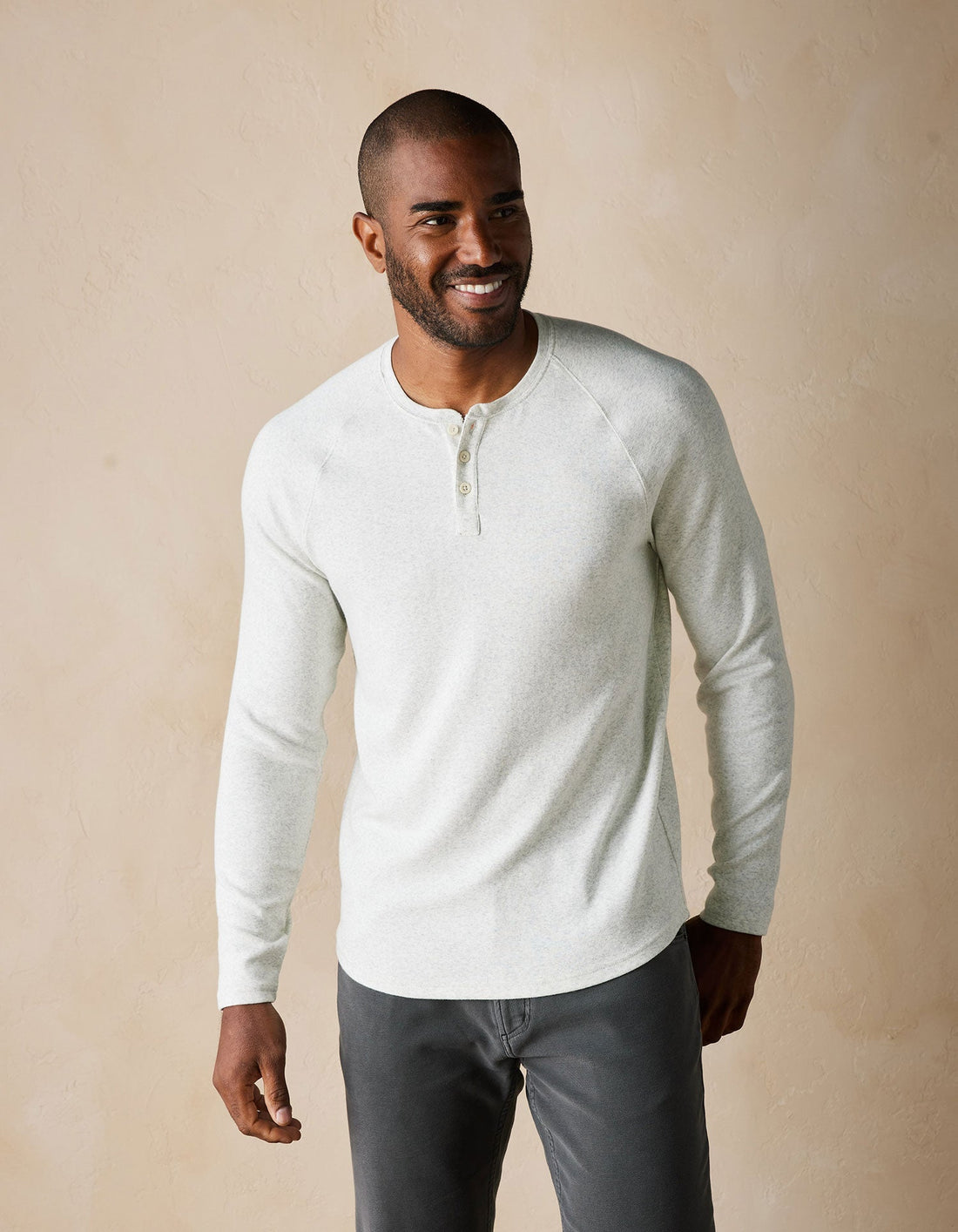 Puremeso Everyday Henley - Stone