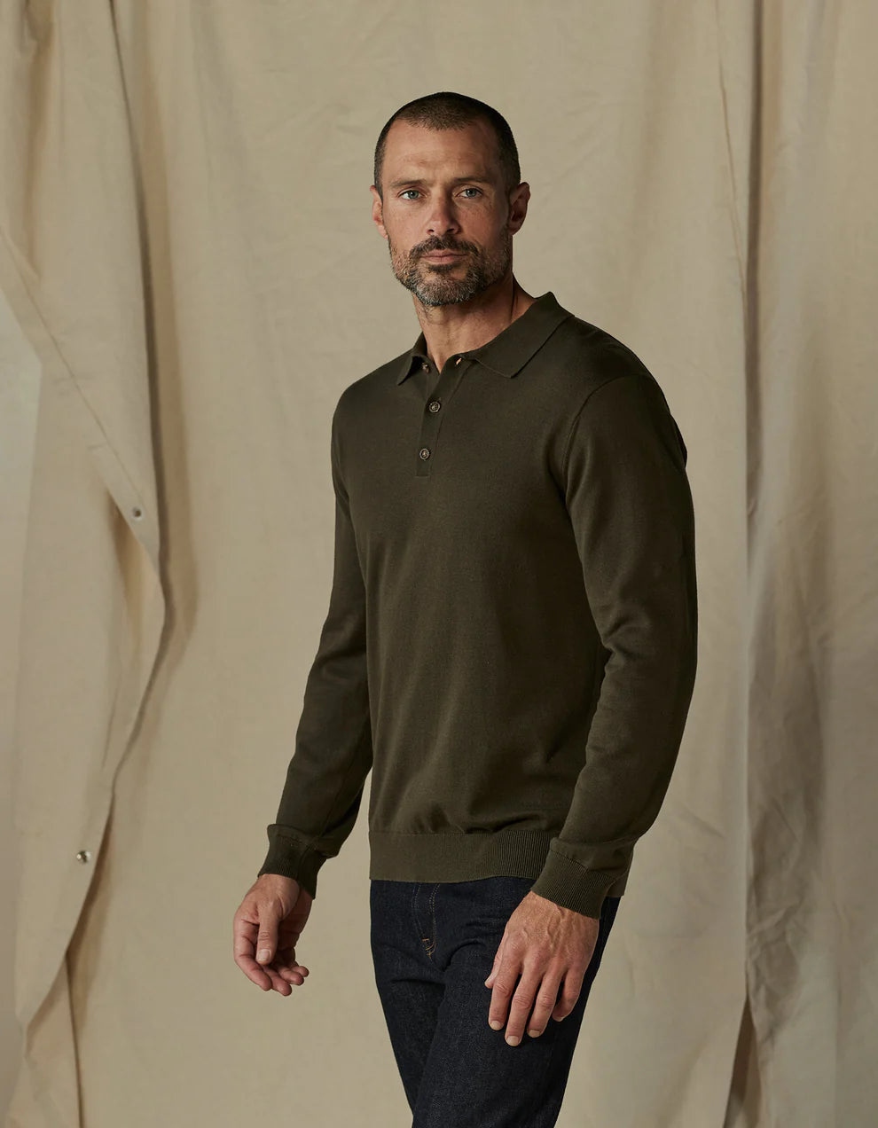 Robles Knit Long Sleeve Polo