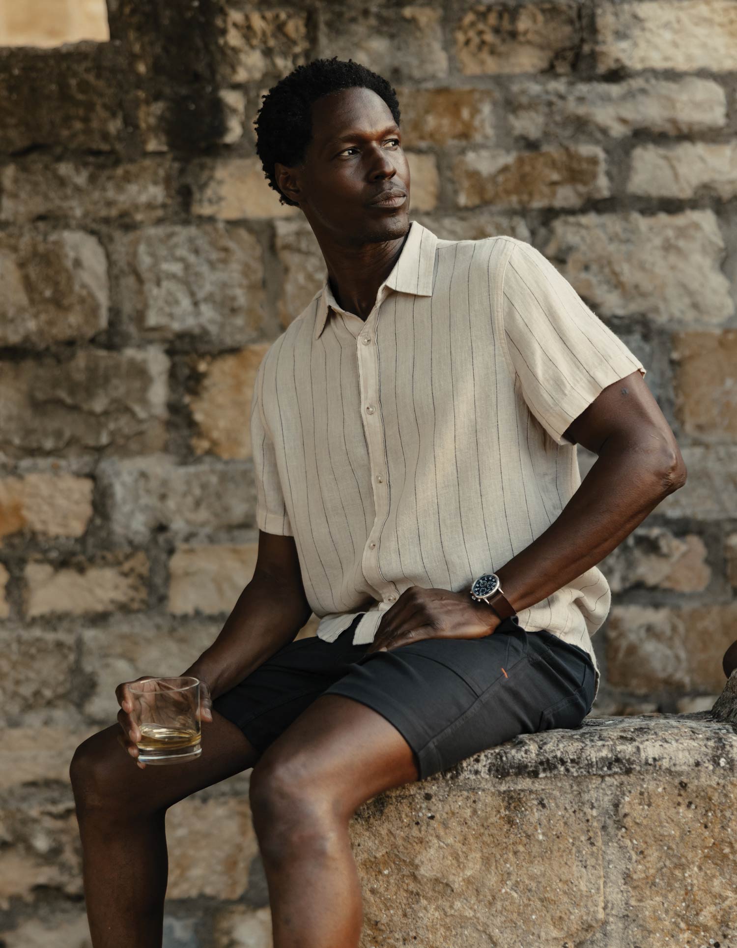 Freshwater Everyday Shirt - Barolo Stripe