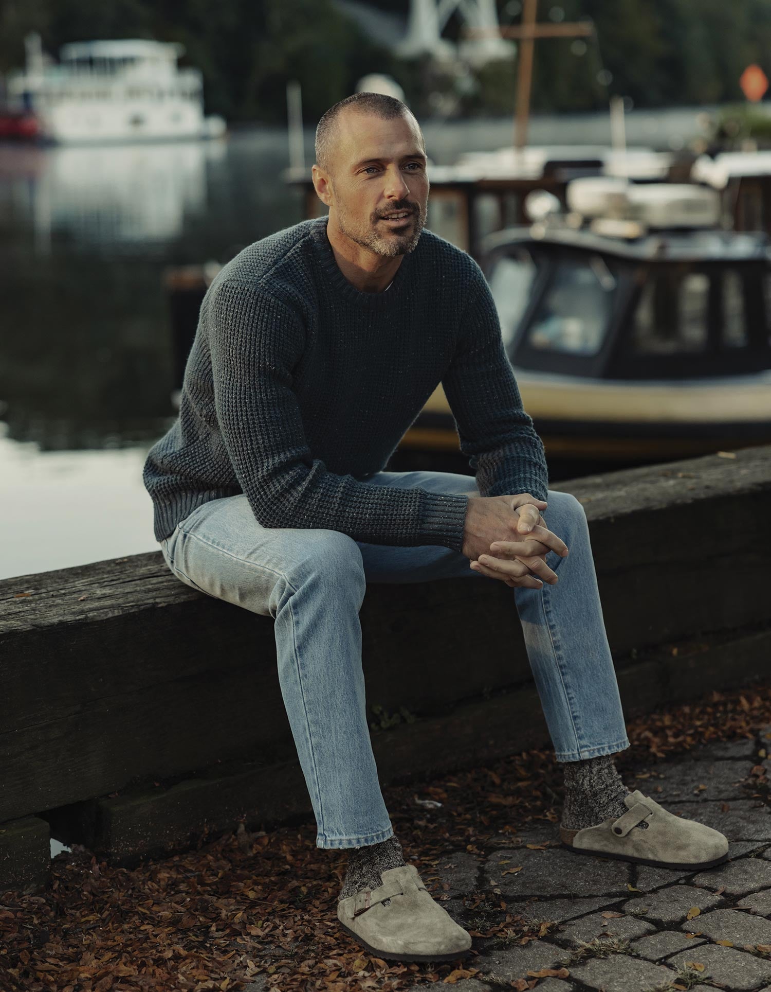 Seawool Nep Crew Sweater - Waterloo