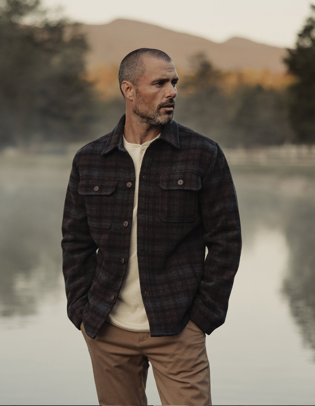 Brightside Flannel Lined Workwear Jacket - Brown Plaid