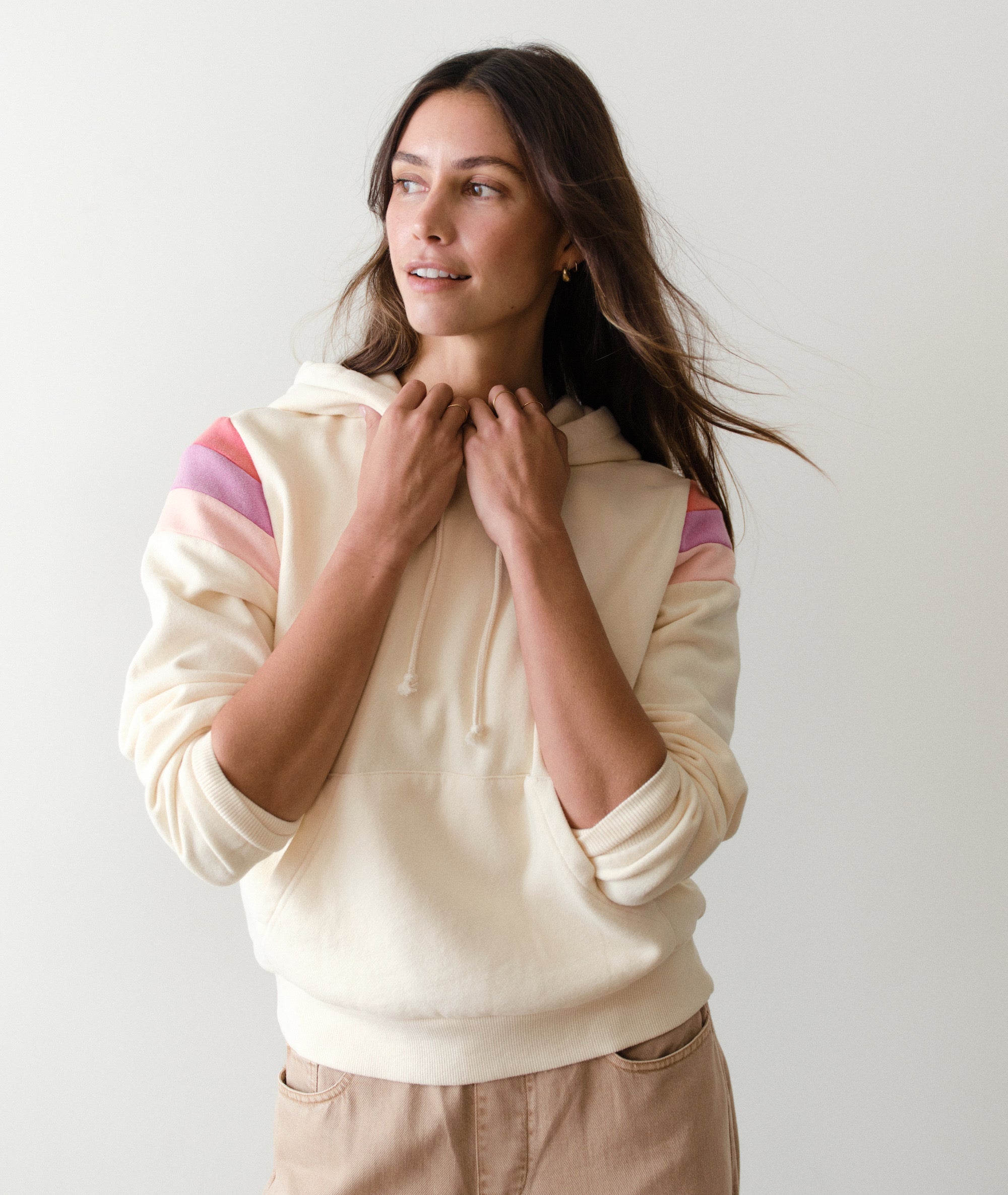 Cloud 9 Fleece Banks Hoodie - Antique White