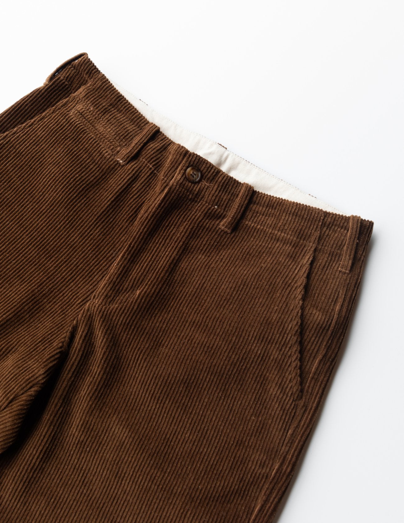 Corduroy Military Straight Leg Pants