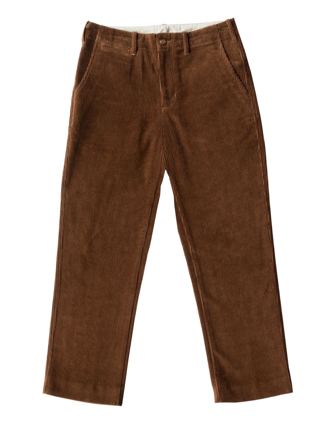 Corduroy Military Straight Leg Pants