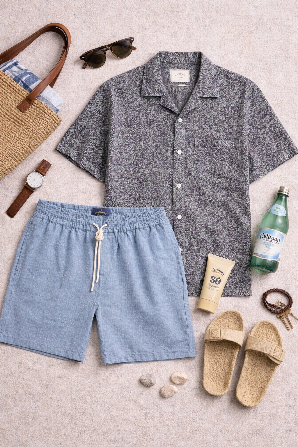 Agora Short Sleeve Shirt - Navy