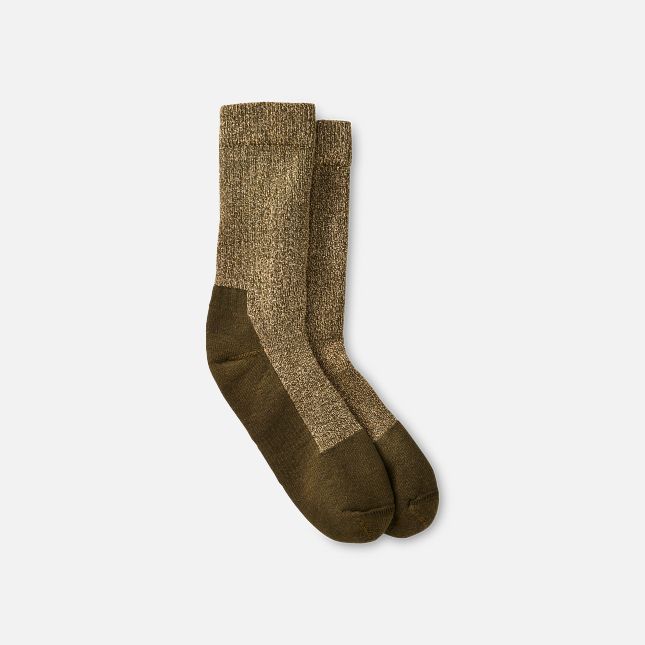 Deep Toe-Capped Sock - Olive/Khaki