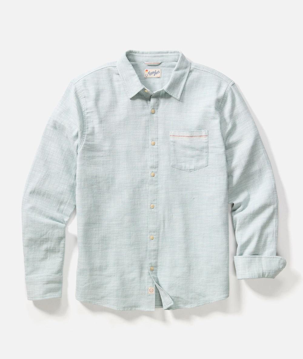 Classic Stretch Selvage Shirt - Aqua