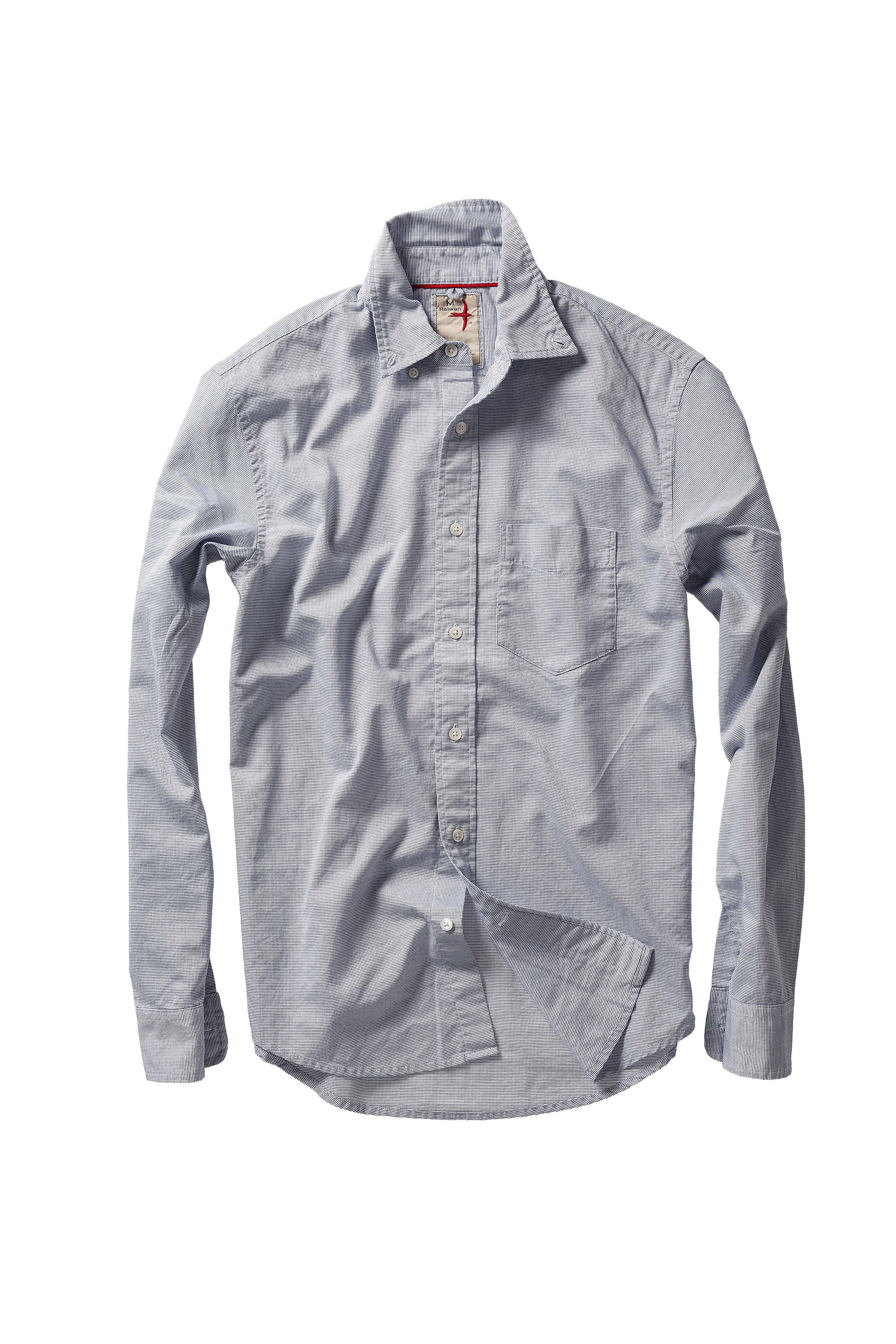 Nautical Neats Shirt - White / Blue Dobby
