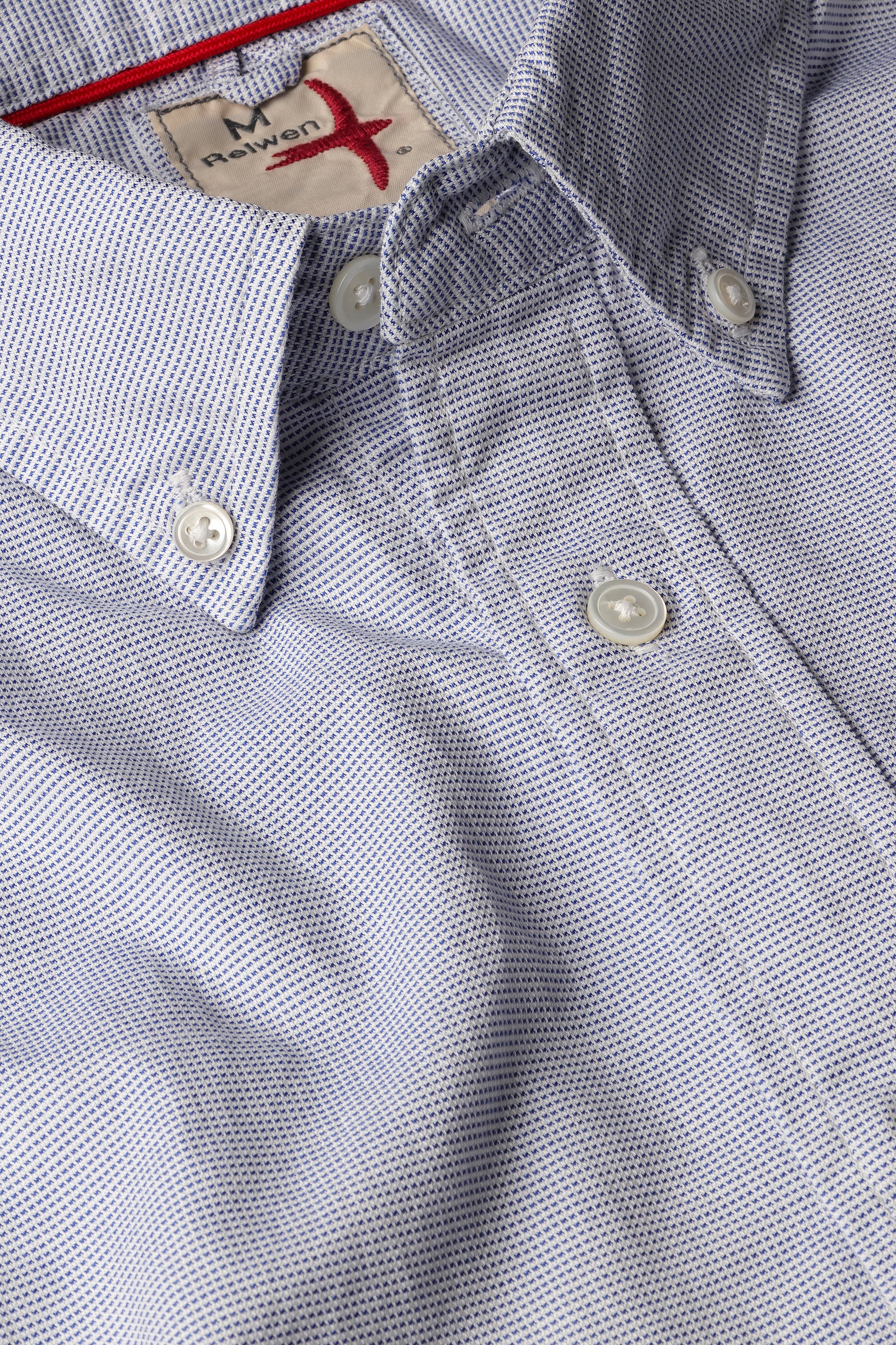 Nautical Neats Shirt - White / Blue Dobby