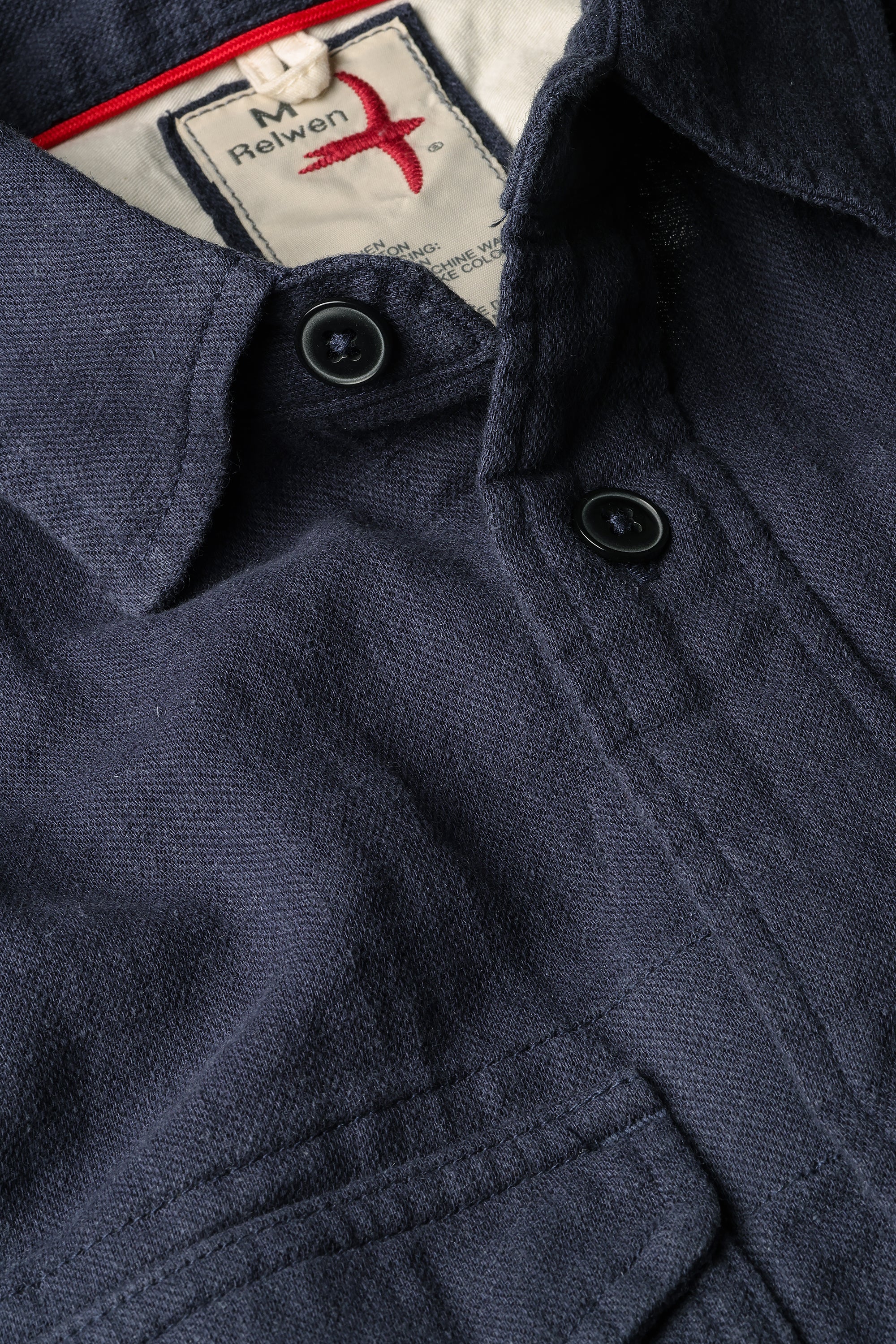 Slub Linen Workshirt - Navy