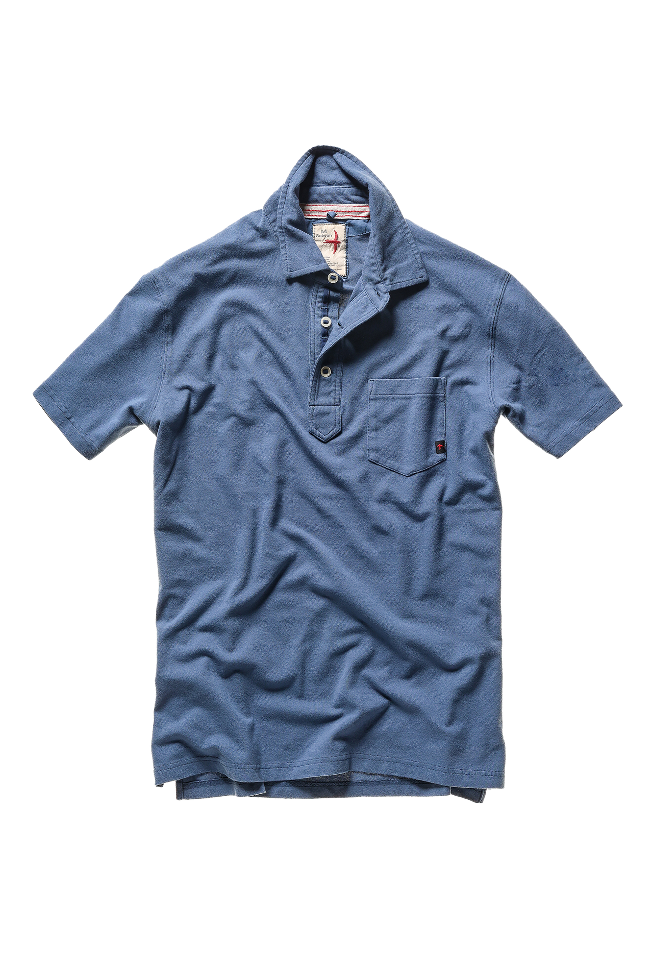 Pique Slot Polo - Marine Blue