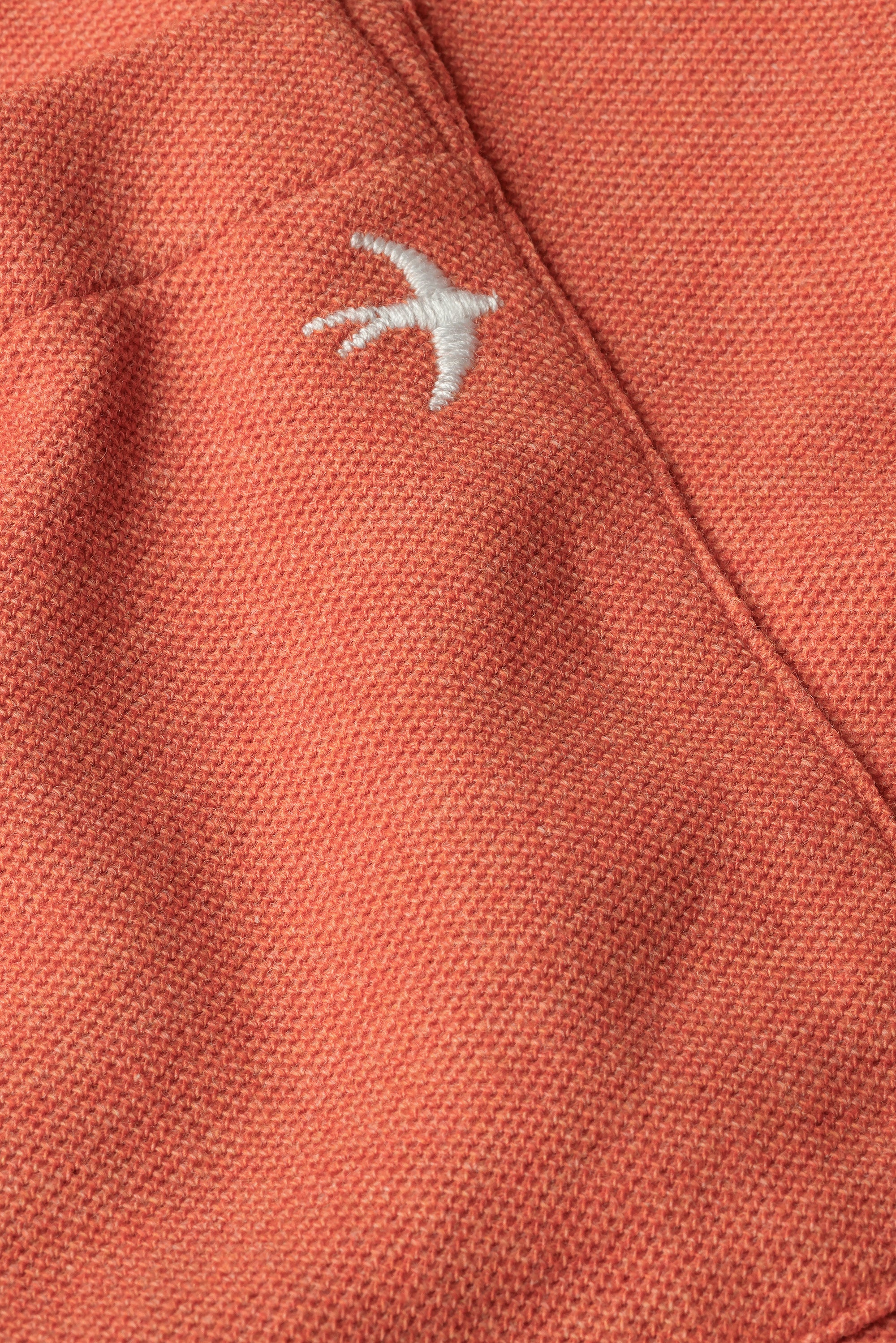 Vintage Pique Long Sleeve Crew - Orange Fade Heather