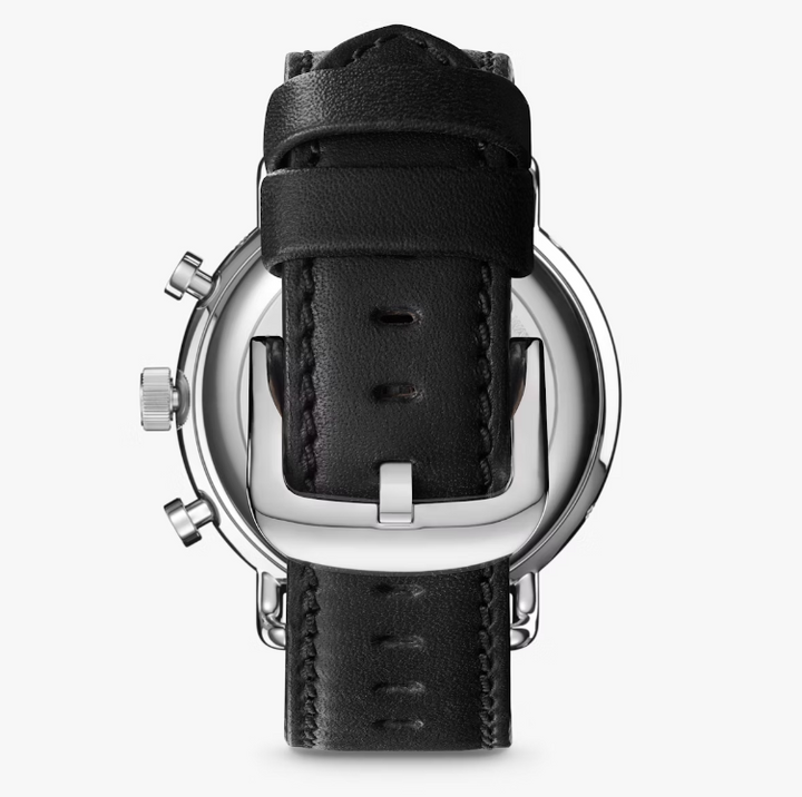 Canfield Sport 45mm, Black Leather Strap