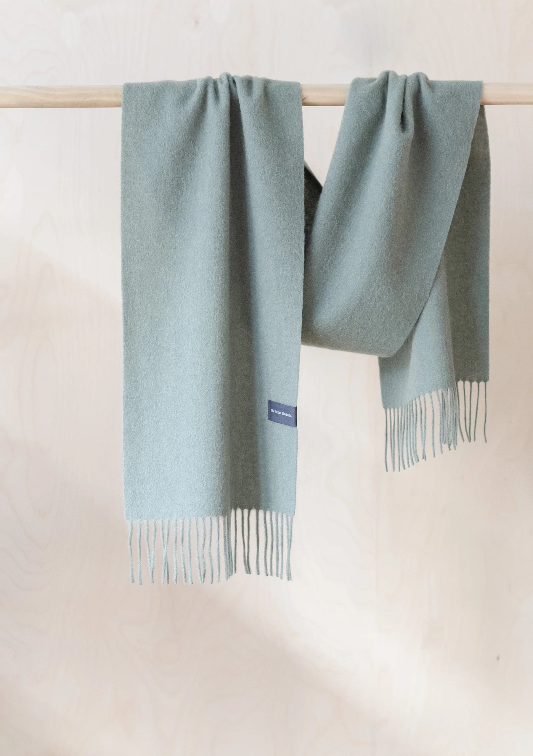 Lambswool Scarf in Sage Melange