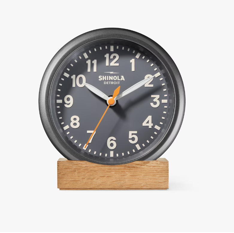 Runwell Desk Clock - Gray