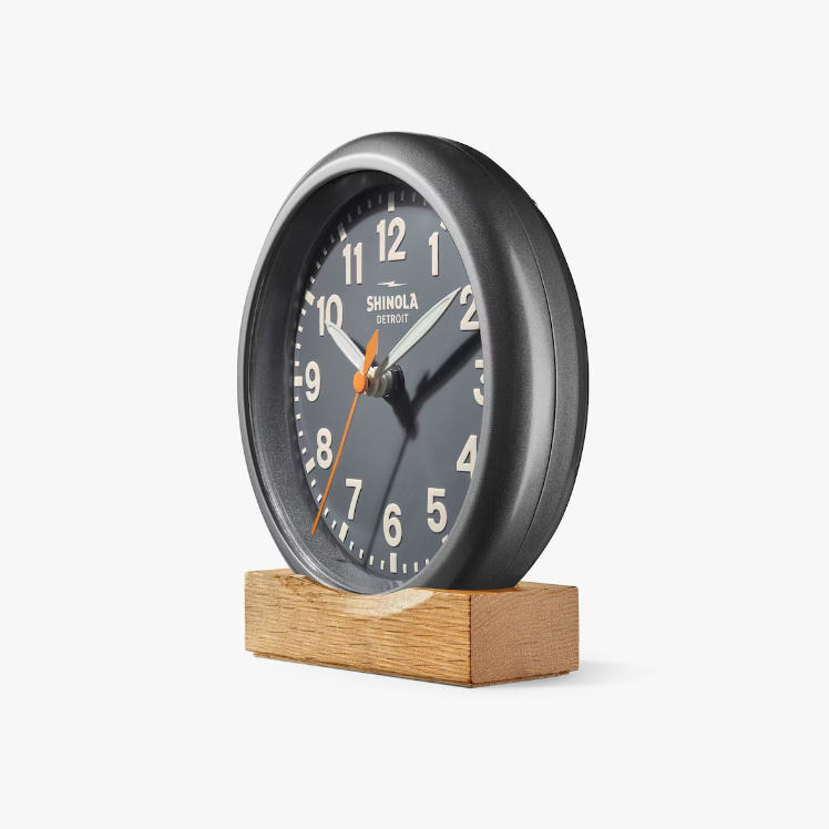 Runwell Desk Clock - Gray