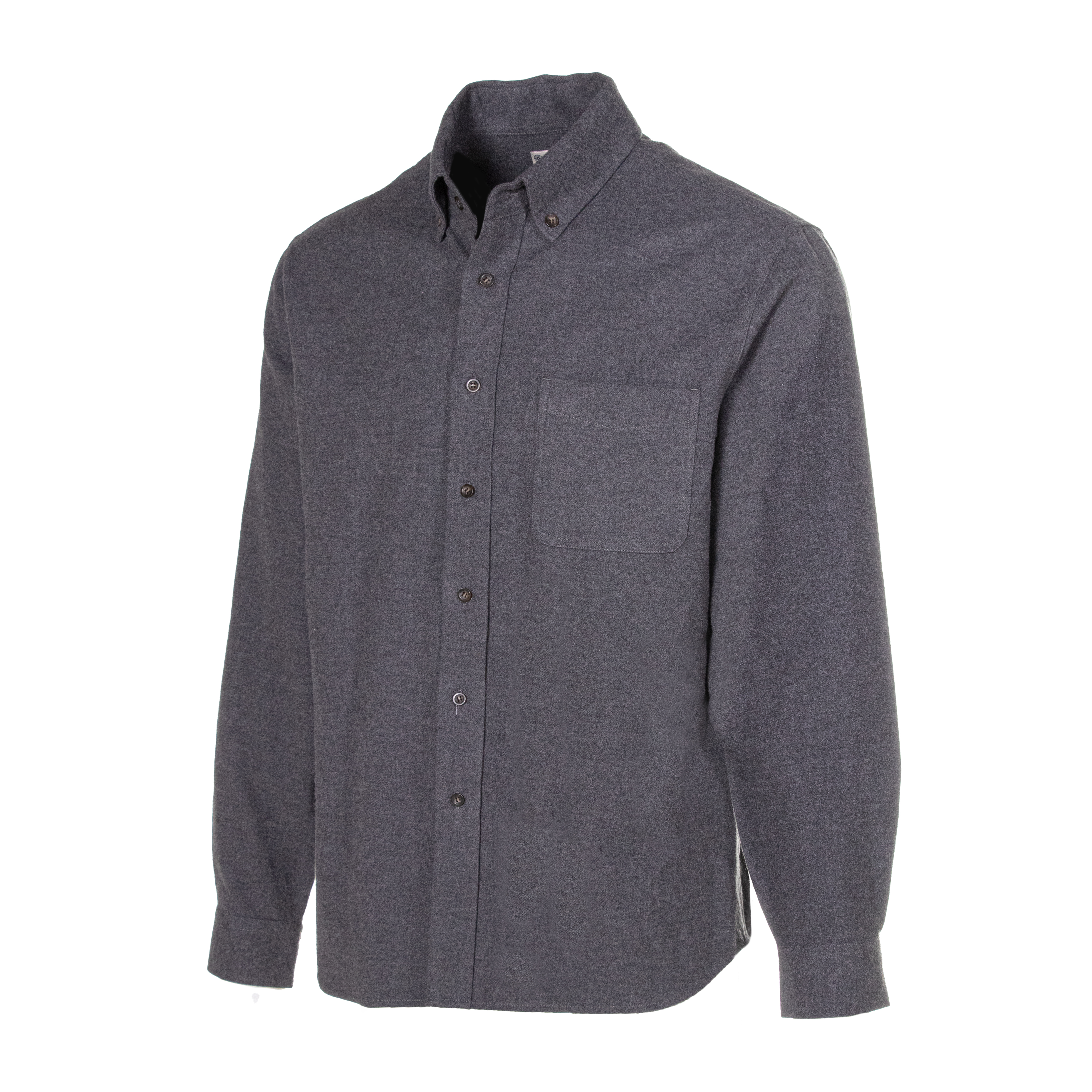 Cotton Flannel Shirt - Heather Grey