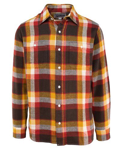 Plaid Cotton Flannel Shirt - Autumn