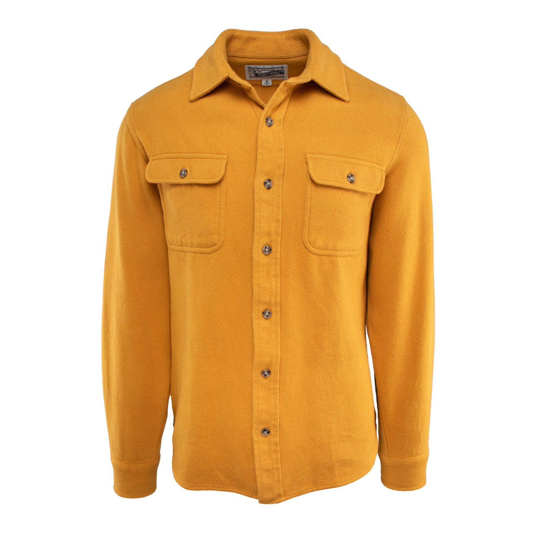 Heavyweight Cotton Flannel Shirt - Gold