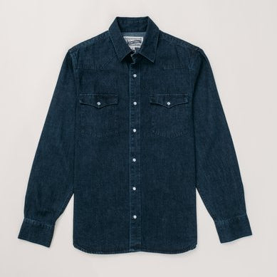Denim Western Shirt - Indigo