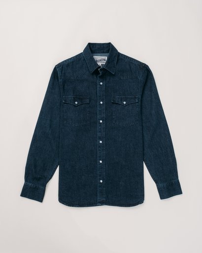 Denim Western Shirt - Indigo