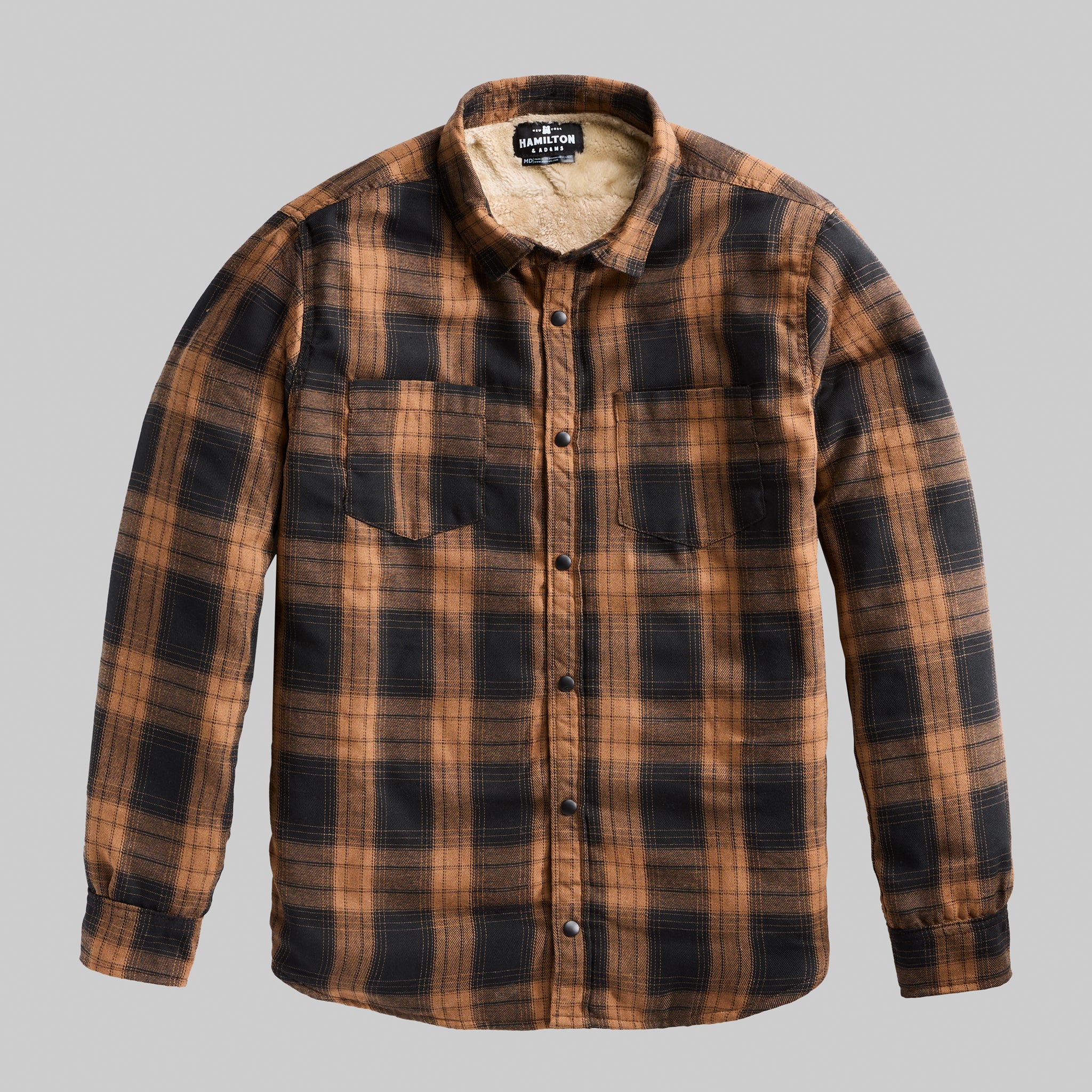 Sherpa Snap Jacket - Burnt Umber