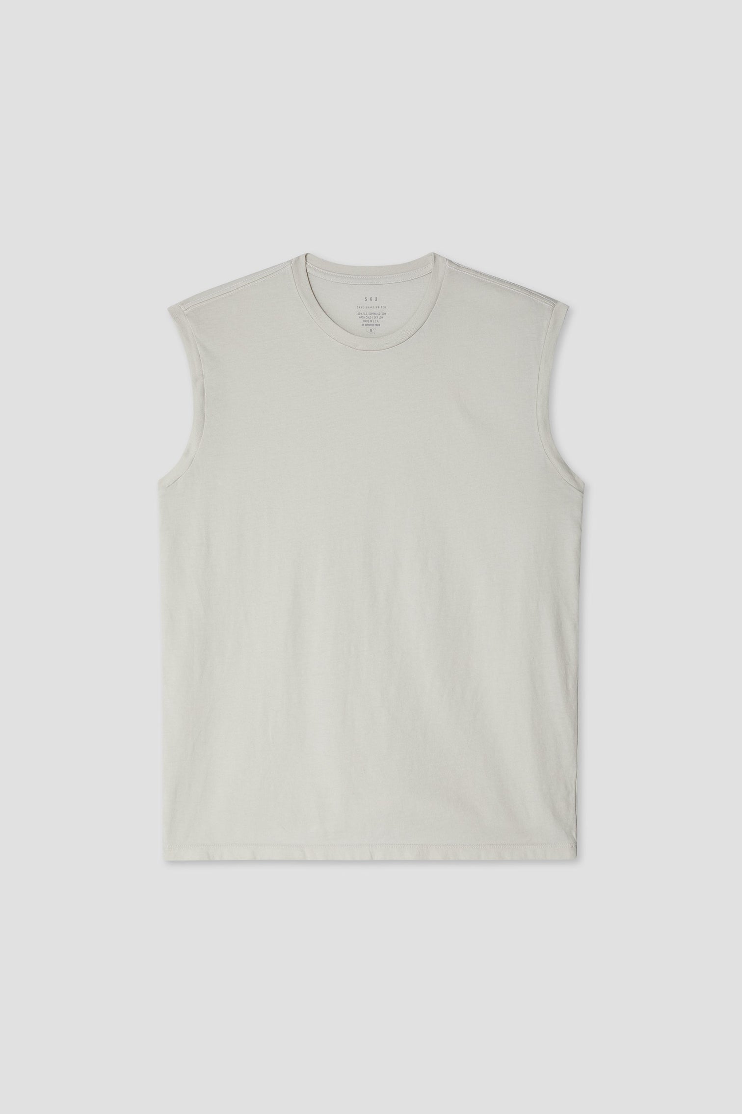 Supima Jersey Muscle Tee - Ash
