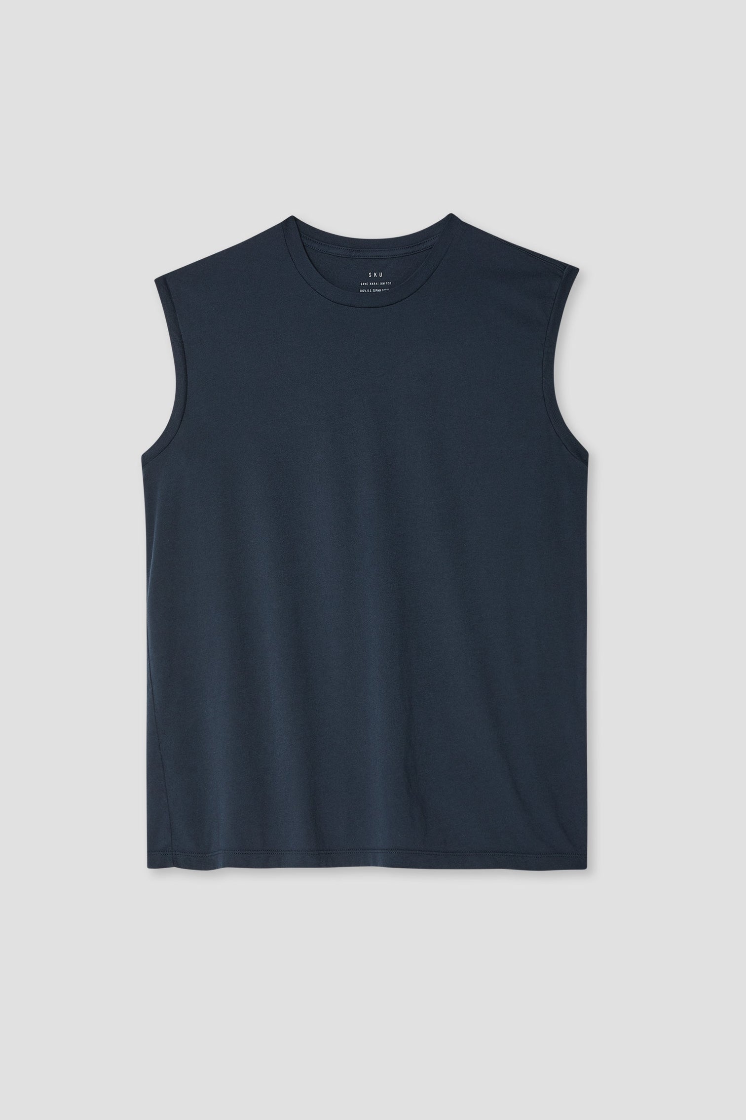 Supima Jersey Muscle Tee - Navy