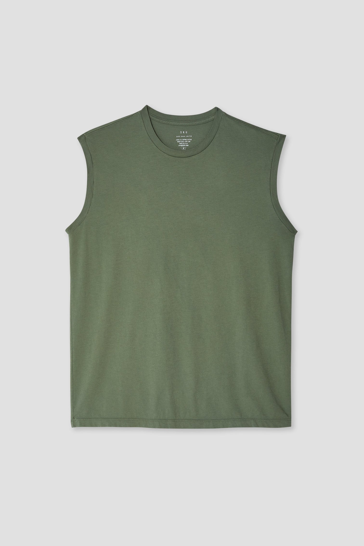 Supima Jersey Muscle Tee - Rye Grass