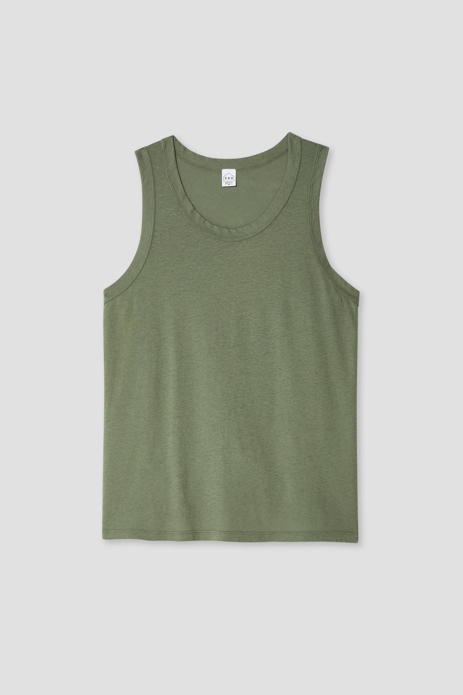 Organic Cotton Hemp Tank - Rye Grass