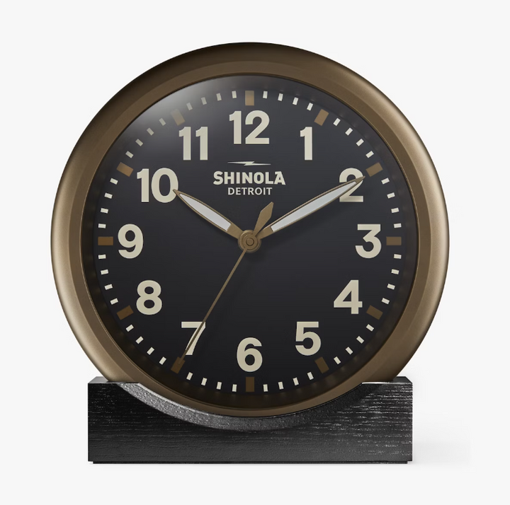 14'' Runwell Wall Clock- Bronze/Black
