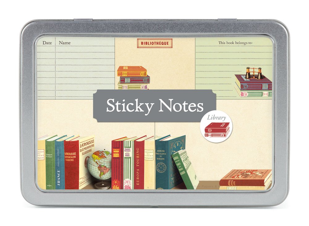 Library Books Sticky Notes