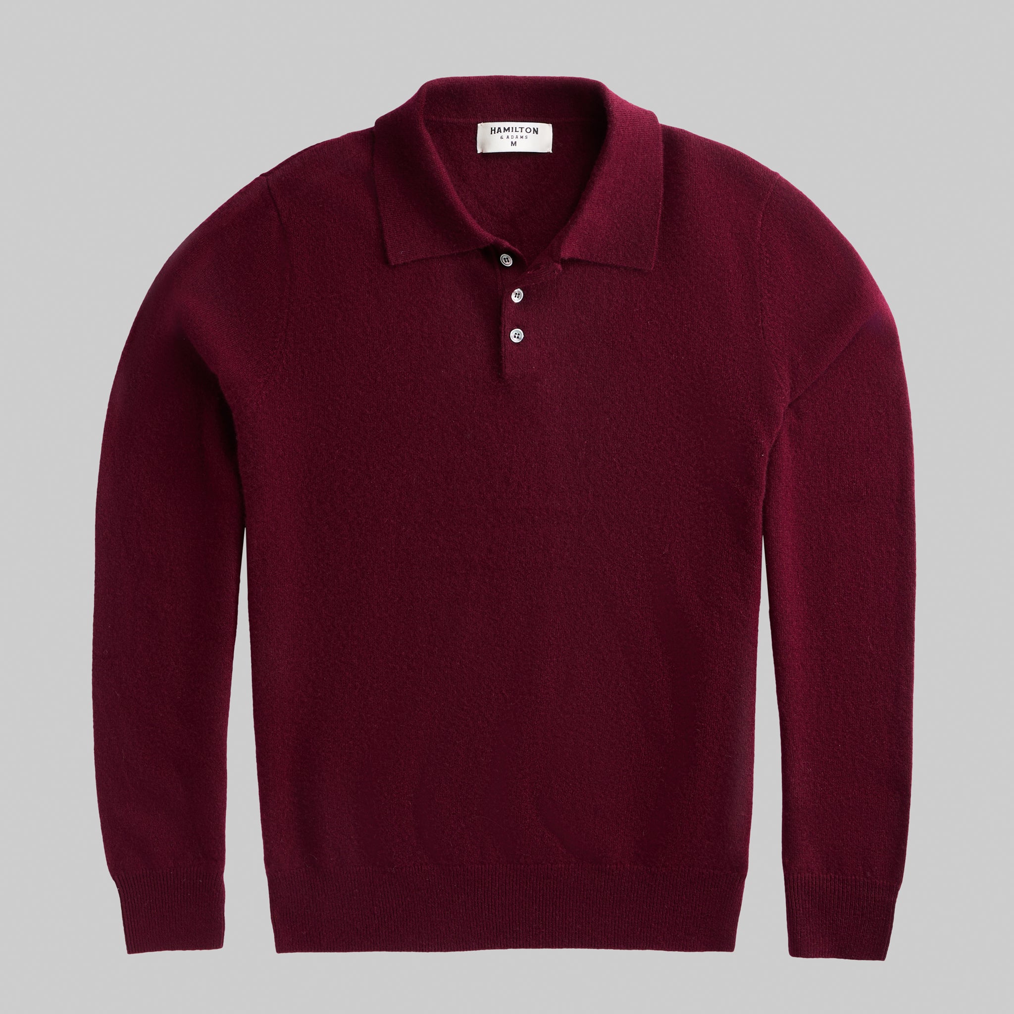 Long Sleeve Cashmere Polo